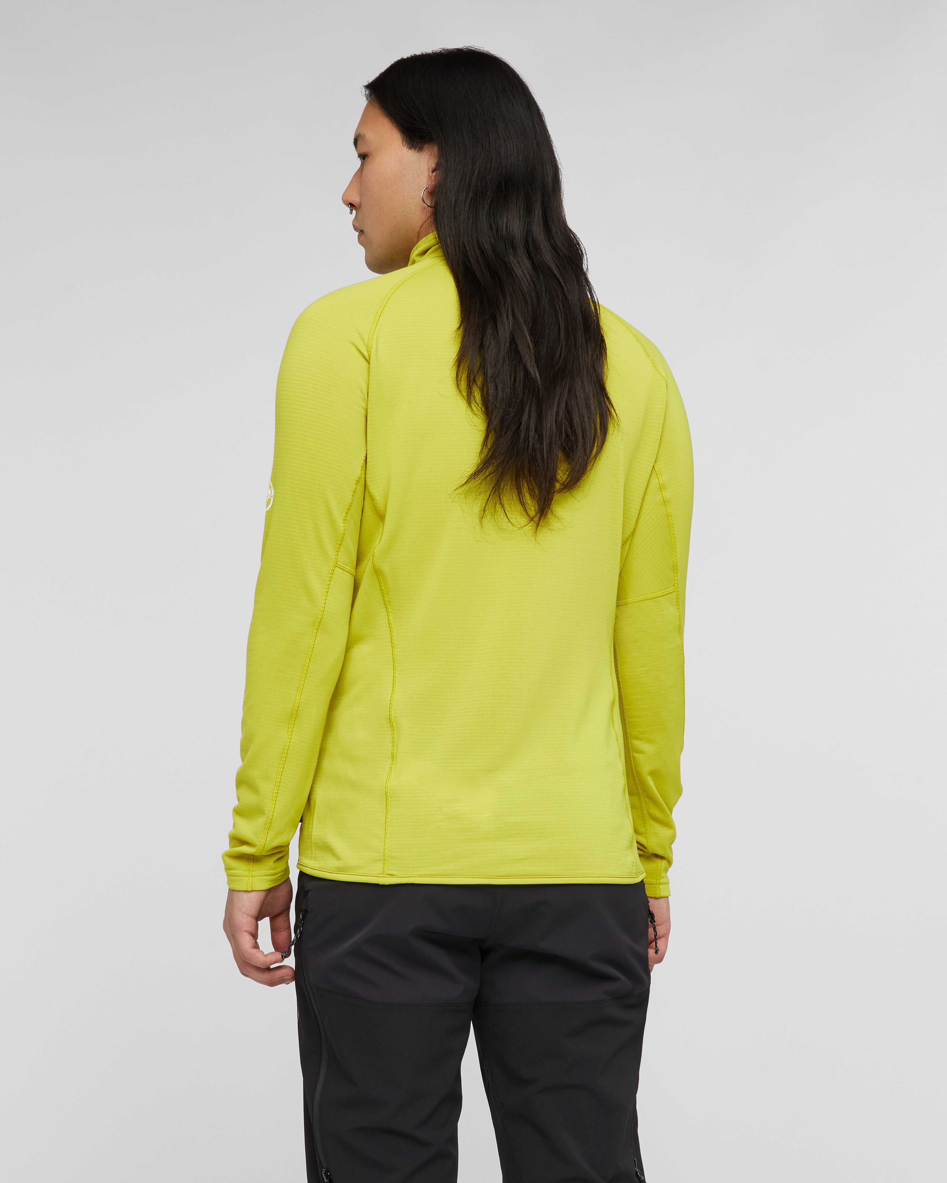 Mammut Aenergy Light ML Half Zip Pull Men, acacia - Acacia - Model back view