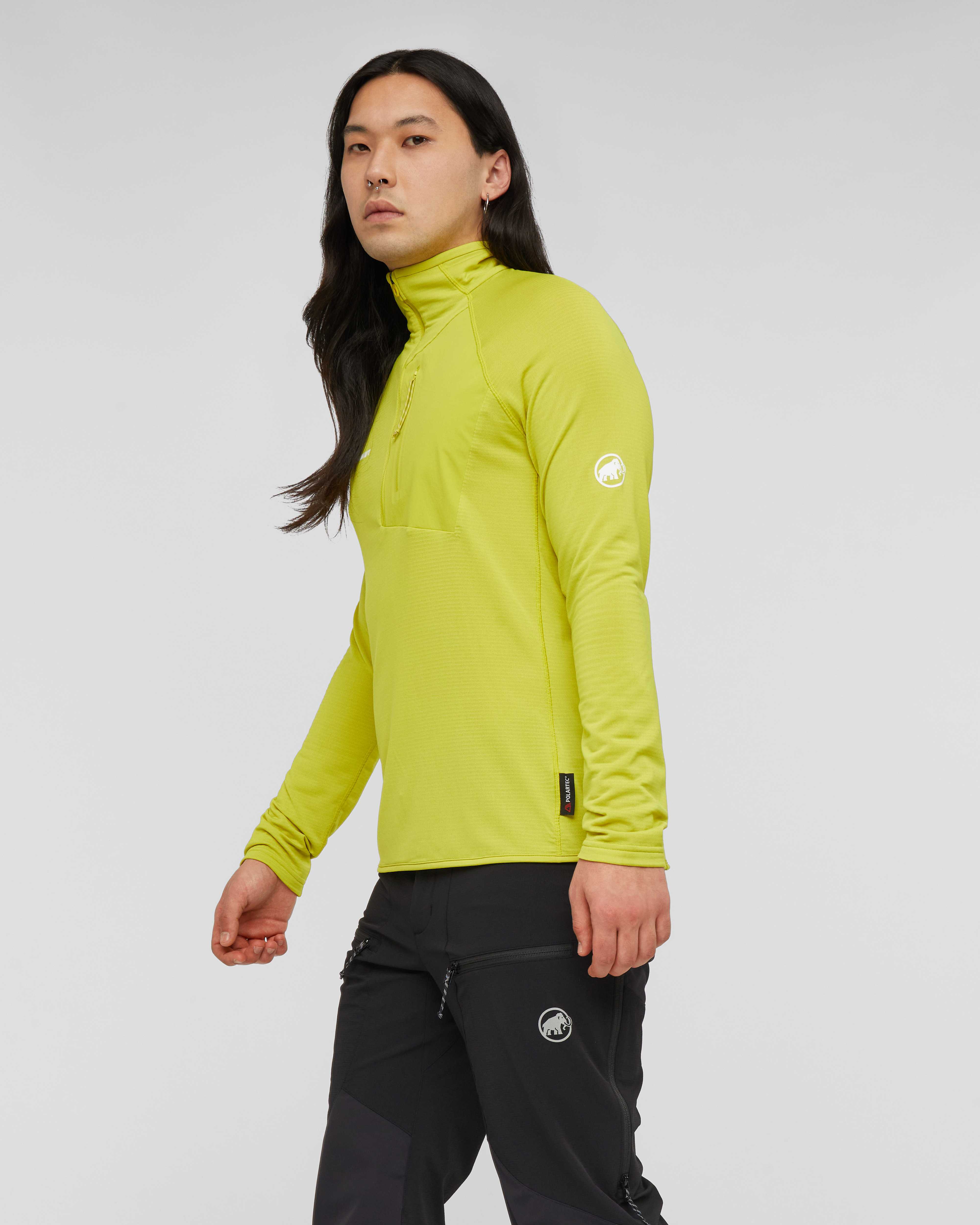 Mammut Aenergy Light ML Half Zip Pull Men, acacia - Acacia - Model side view