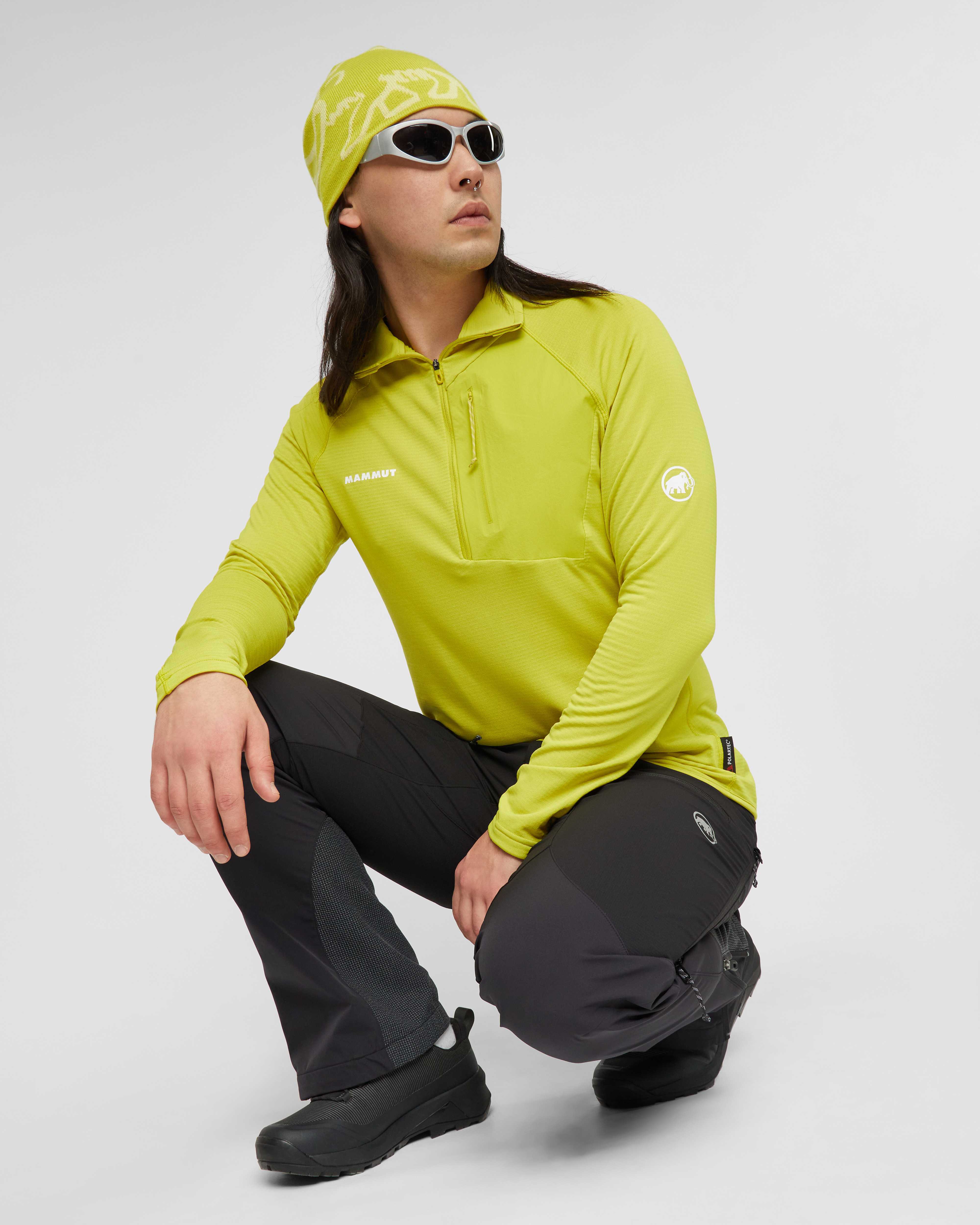 Mammut Aenergy Light ML Half Zip Pull Men, acacia - Acacia - Outdoor view