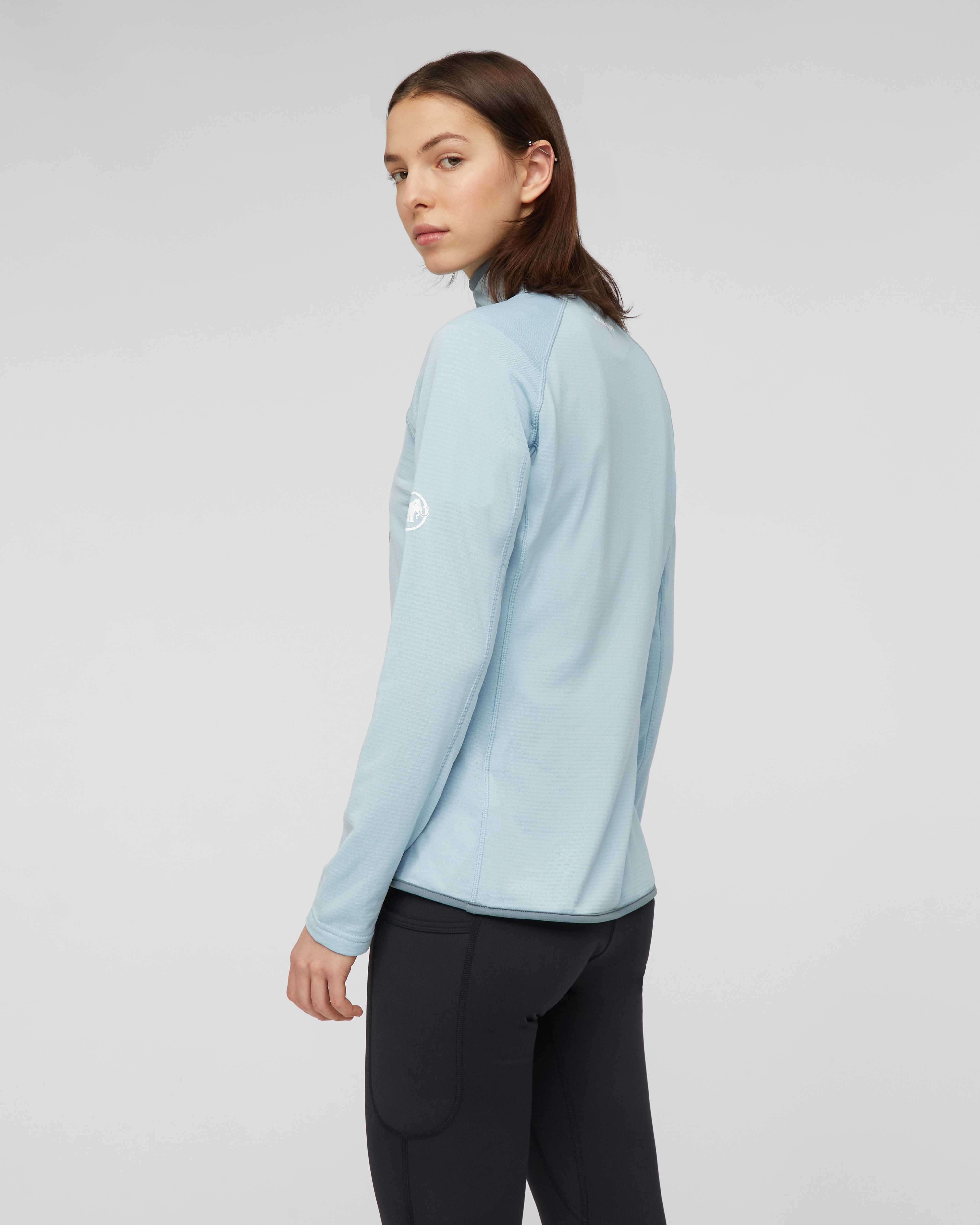 Mammut Aenergy Light ML Half Zip Pull Women, nebla-strata - Nebla-strata - Model side view