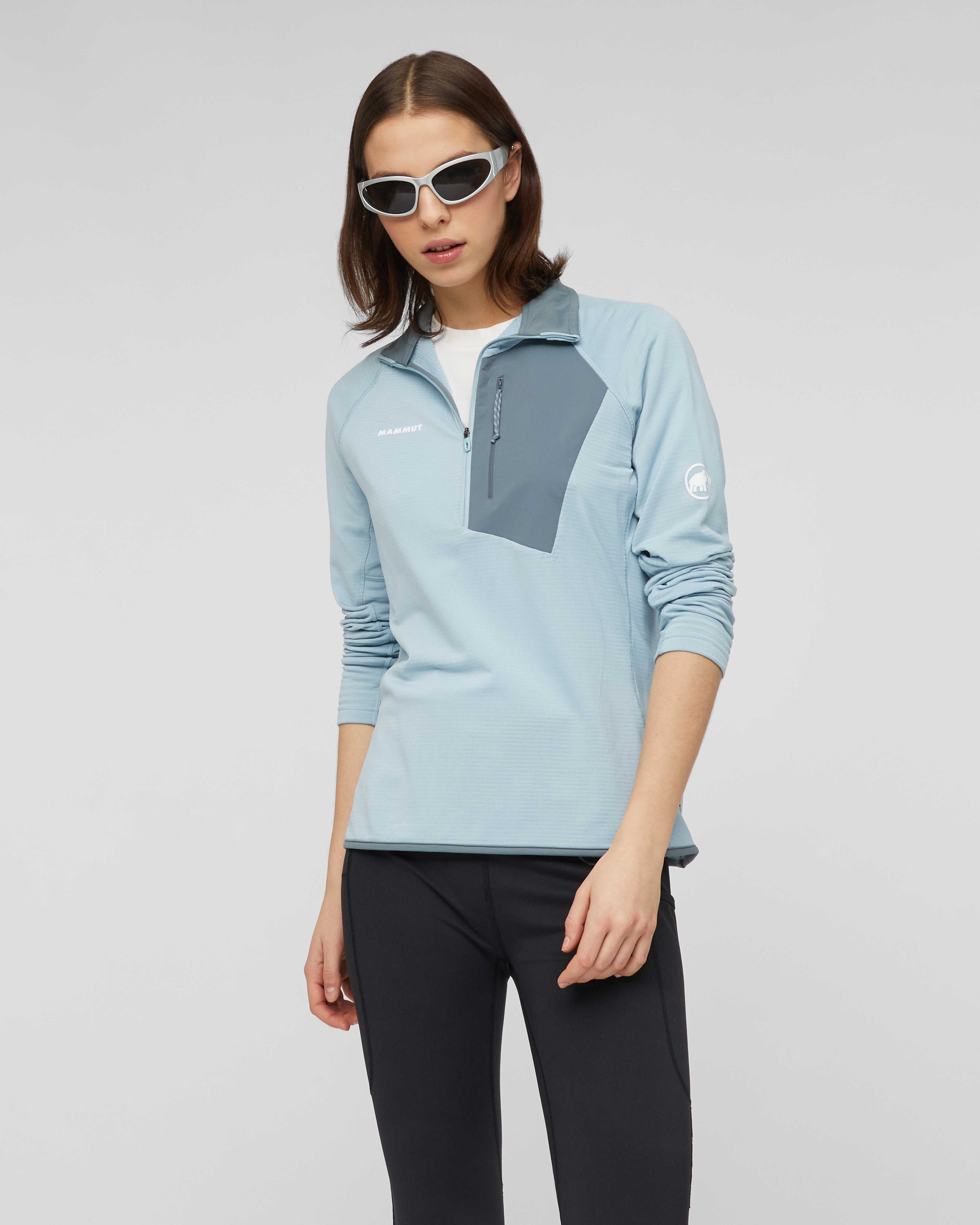 Mammut Aenergy Light ML Half Zip Pull Women, nebla-strata - Nebla-strata - Outdoor view
