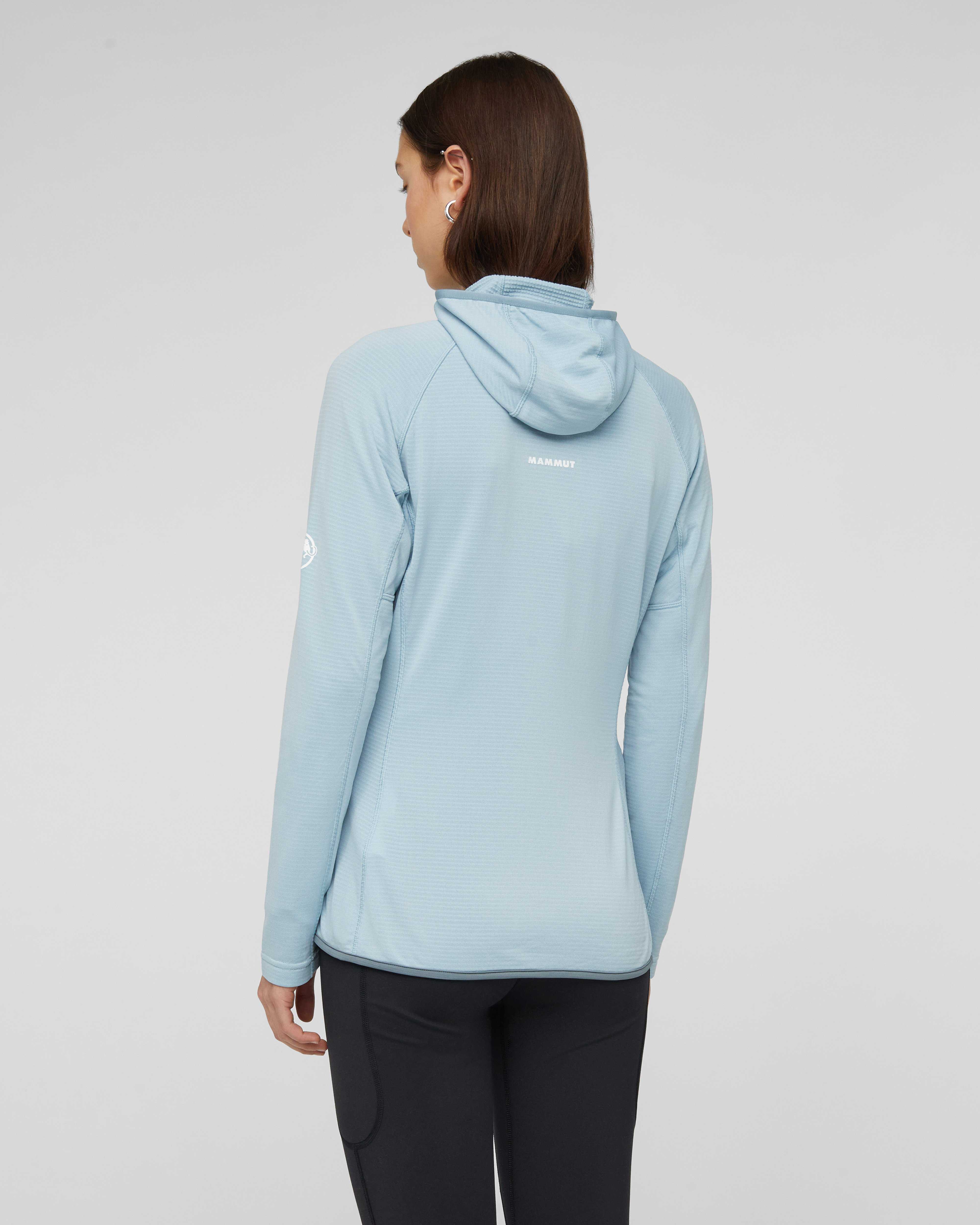 Mammut Aenergy Light ML Hooded Jacket Women, nebla-strata - Nebla-strata - Model back view
