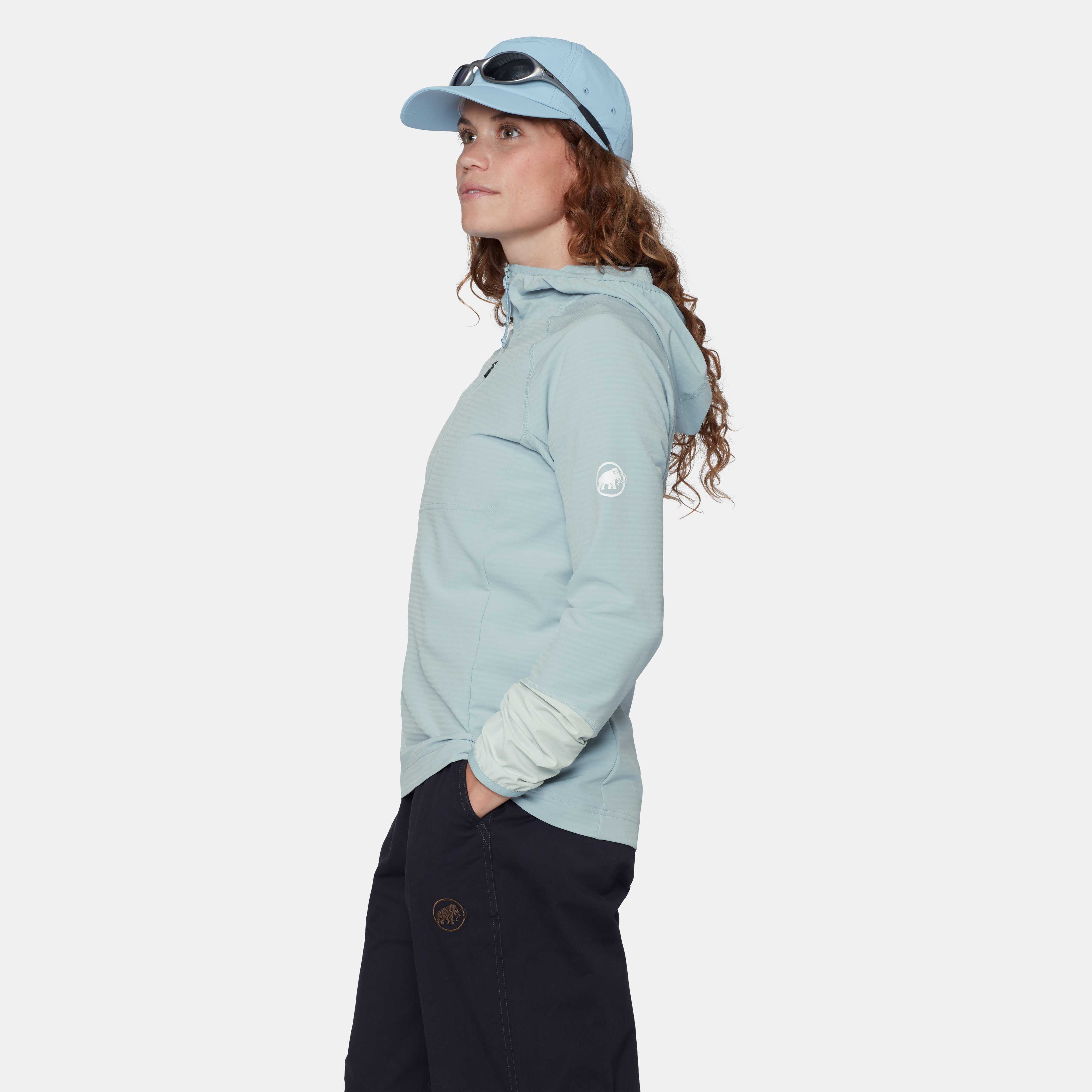 Mammut Madris Light ML Half Zip Hoody Women, nebla-silver sage - Nebla-silver sage