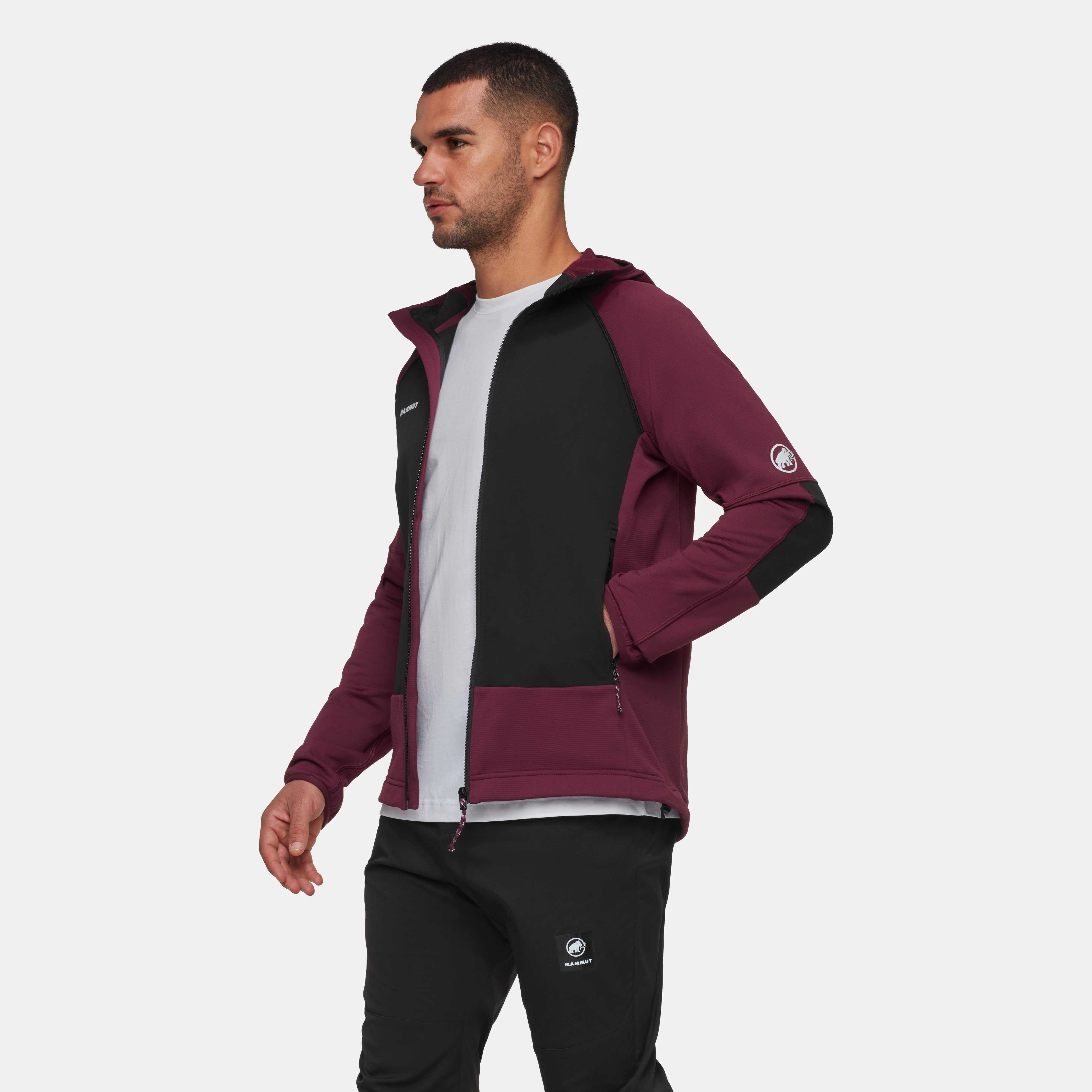 Mammut Massone ML Hooded Jacket Men, vin-black - Vin-black
