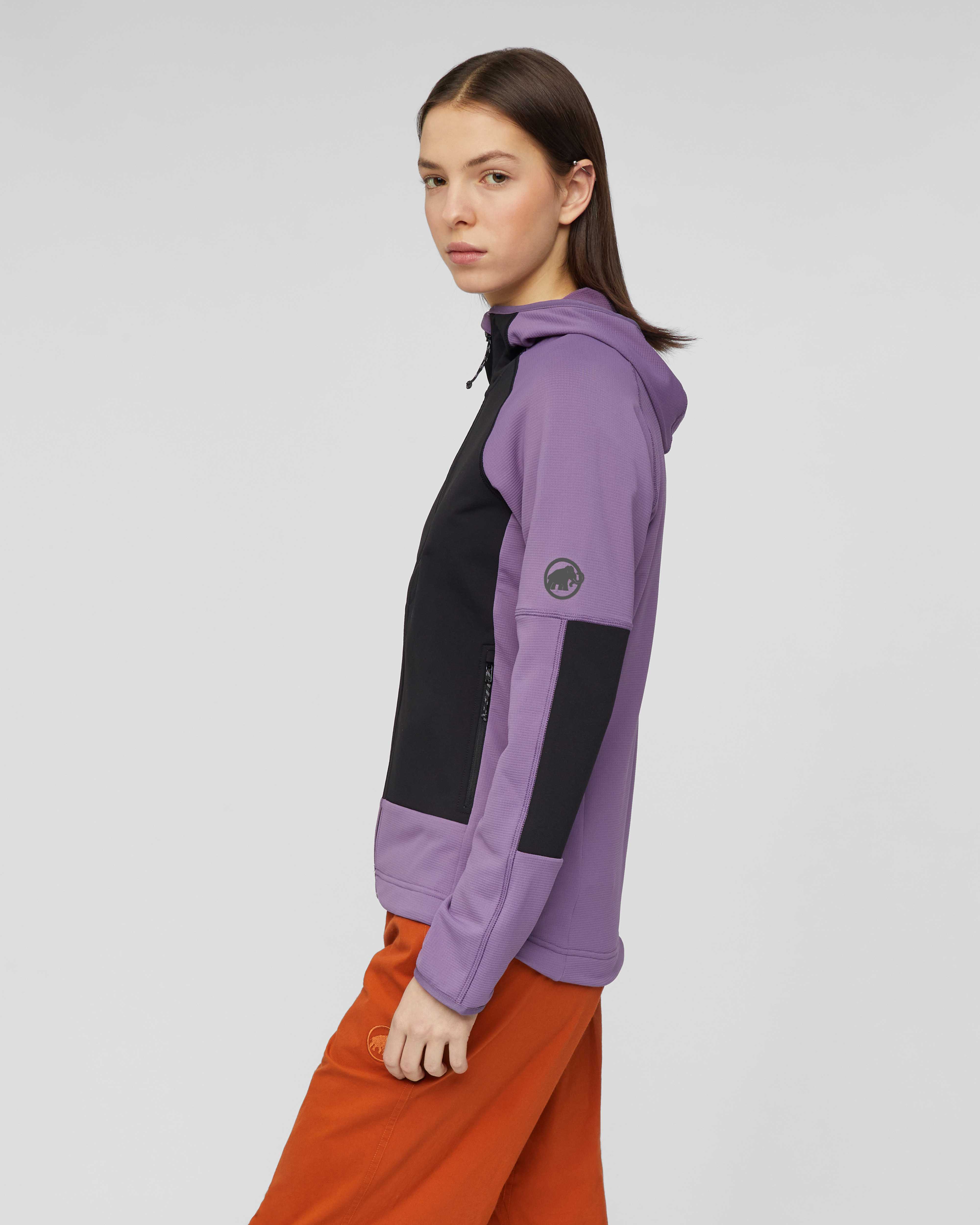 Mammut Massone ML Hooded Jacket Women, paloja-black - Paloja-black - Model side view