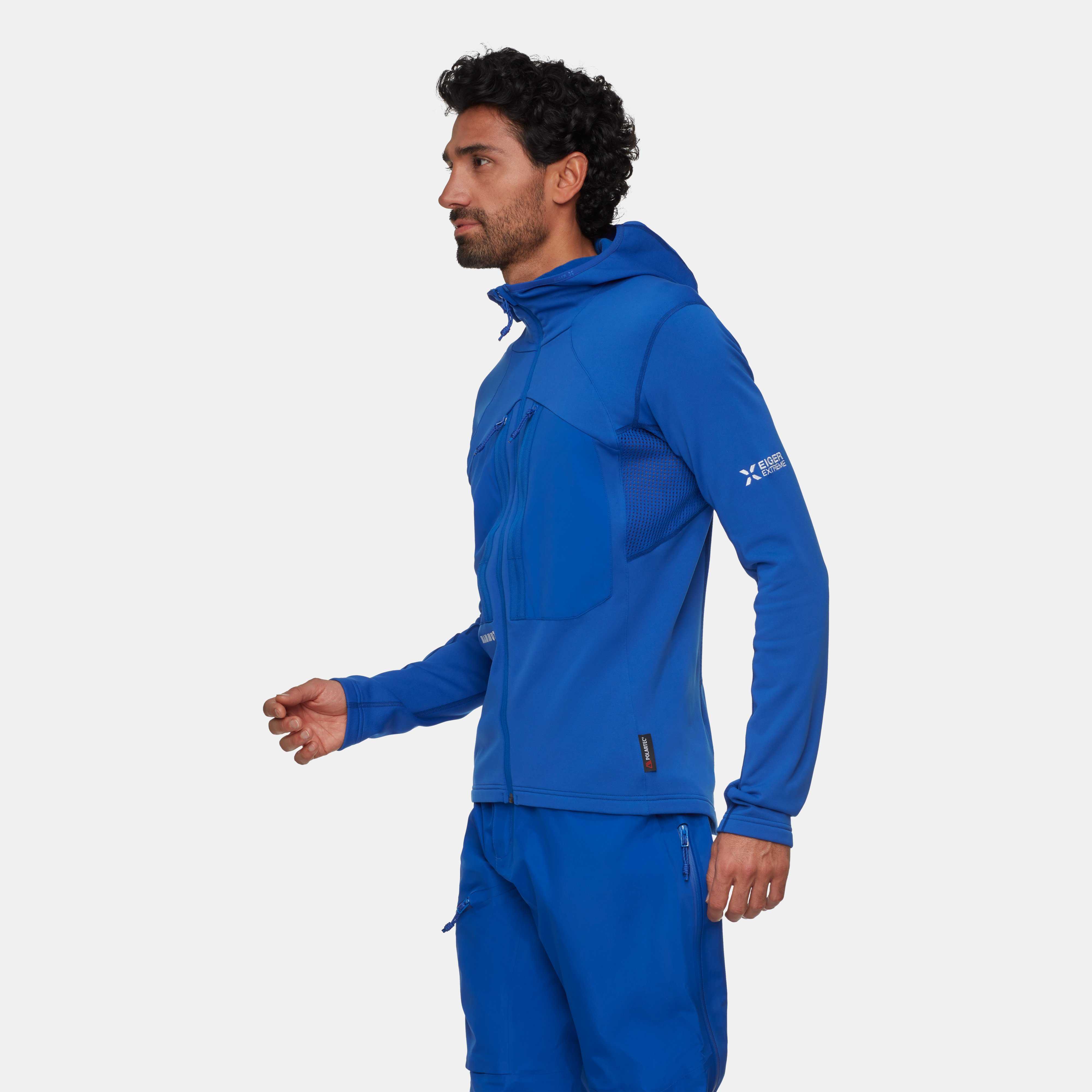 Mammut Eiger Nordwand Advanced ML Hooded Jacket Men, eiger blue - Eiger blue