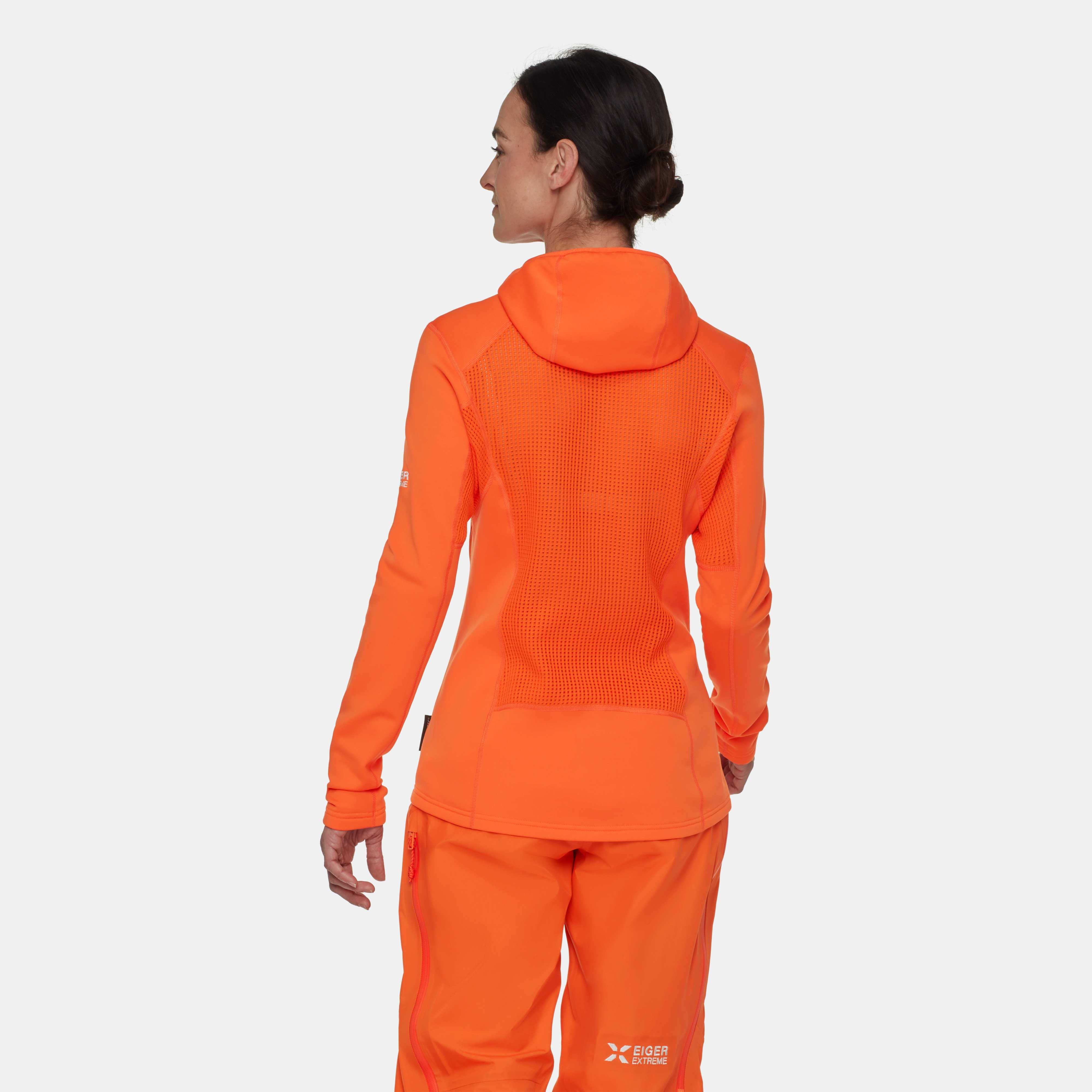 Mammut Eiger Nordwand Advanced ML Hooded Jacket Women, eiger orange - Eiger orange