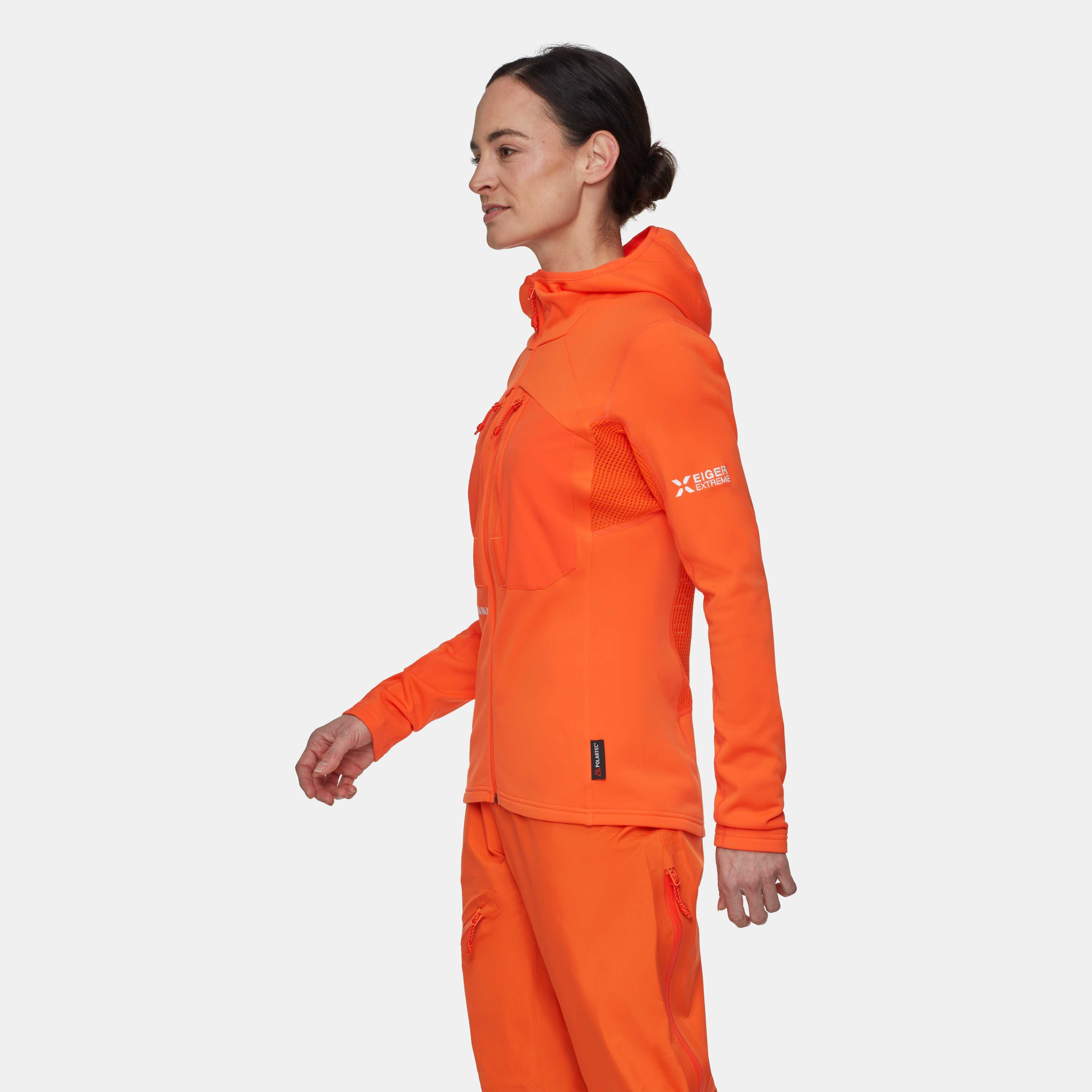 Mammut Eiger Nordwand Advanced ML Hooded Jacket Women, eiger orange - Eiger orange