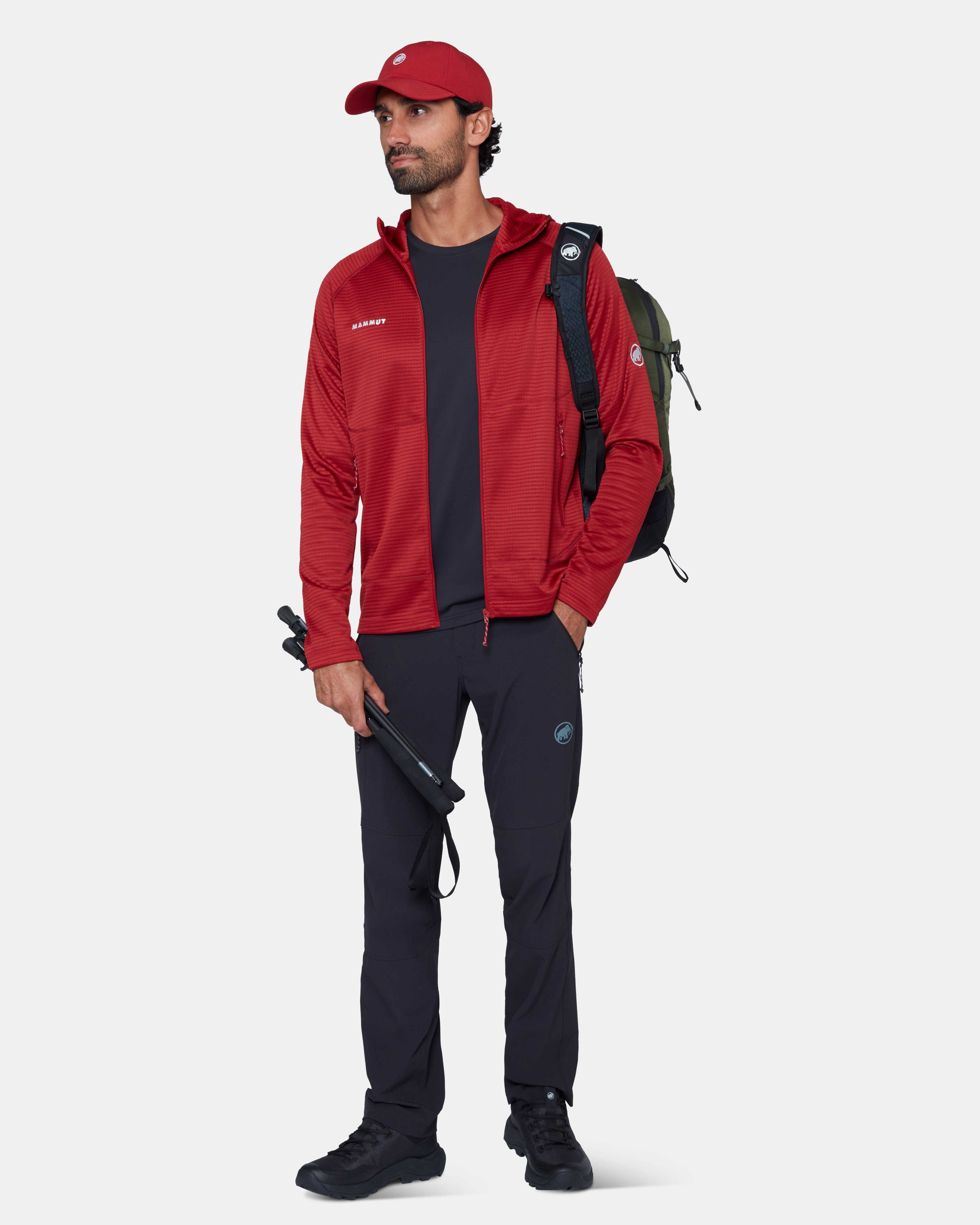 Mammut Crag ML Hooded Jacket Men, dark mammut red - Dark mammut red