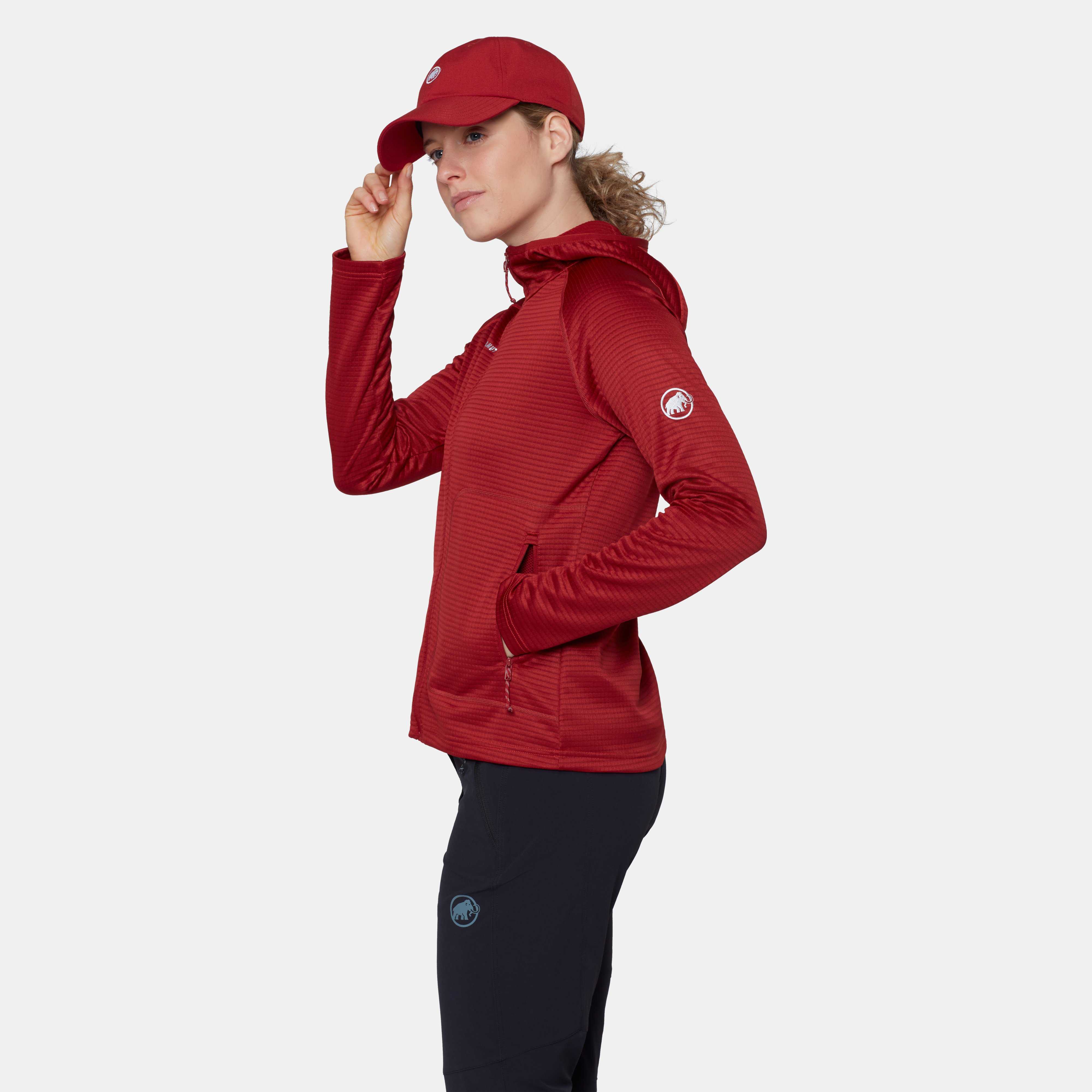 Mammut Crag ML Hooded Jacket Women, dark mammut red - Dark mammut red