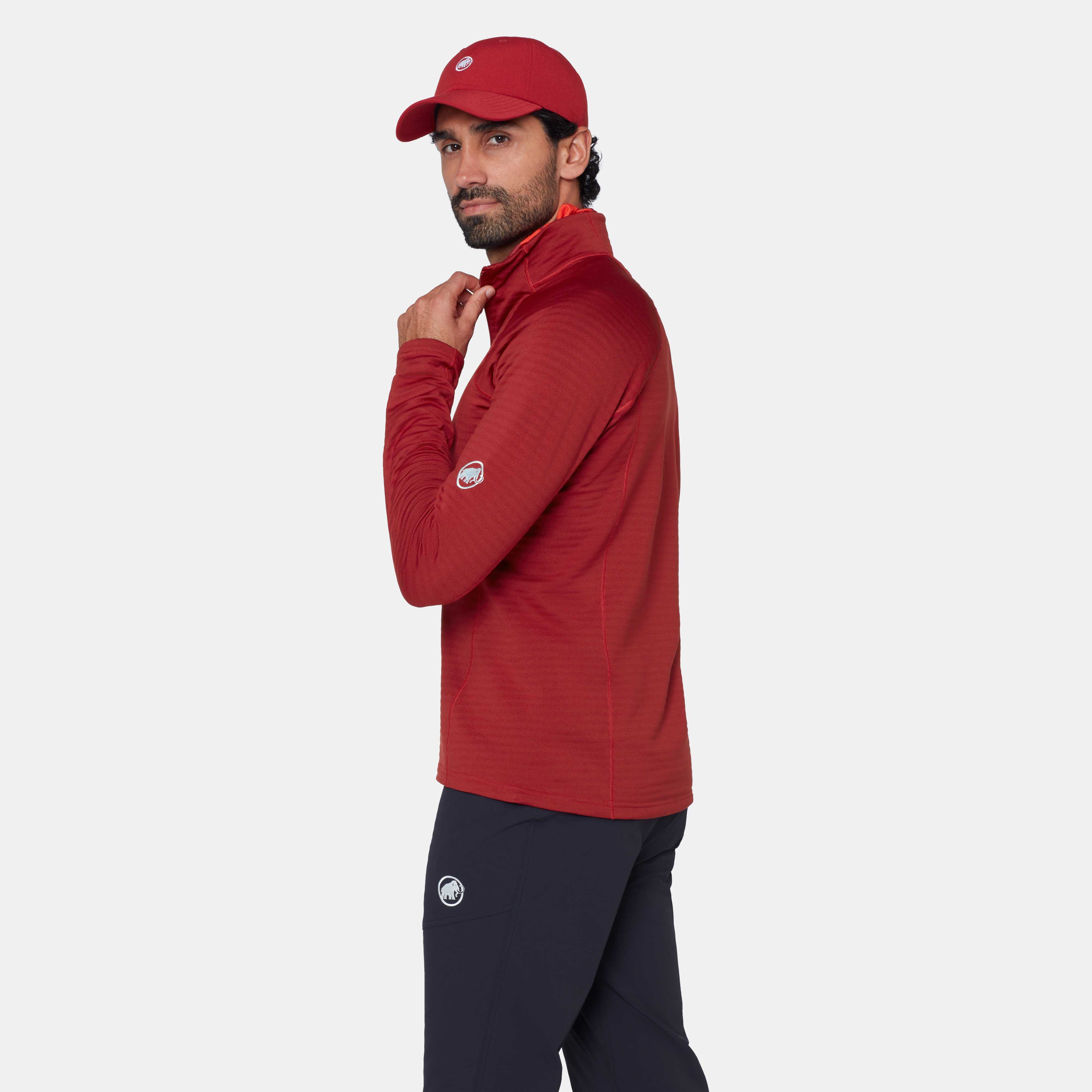 Mammut Taiss ML Half Zip Pull Men, dark mammut red - Dark mammut red