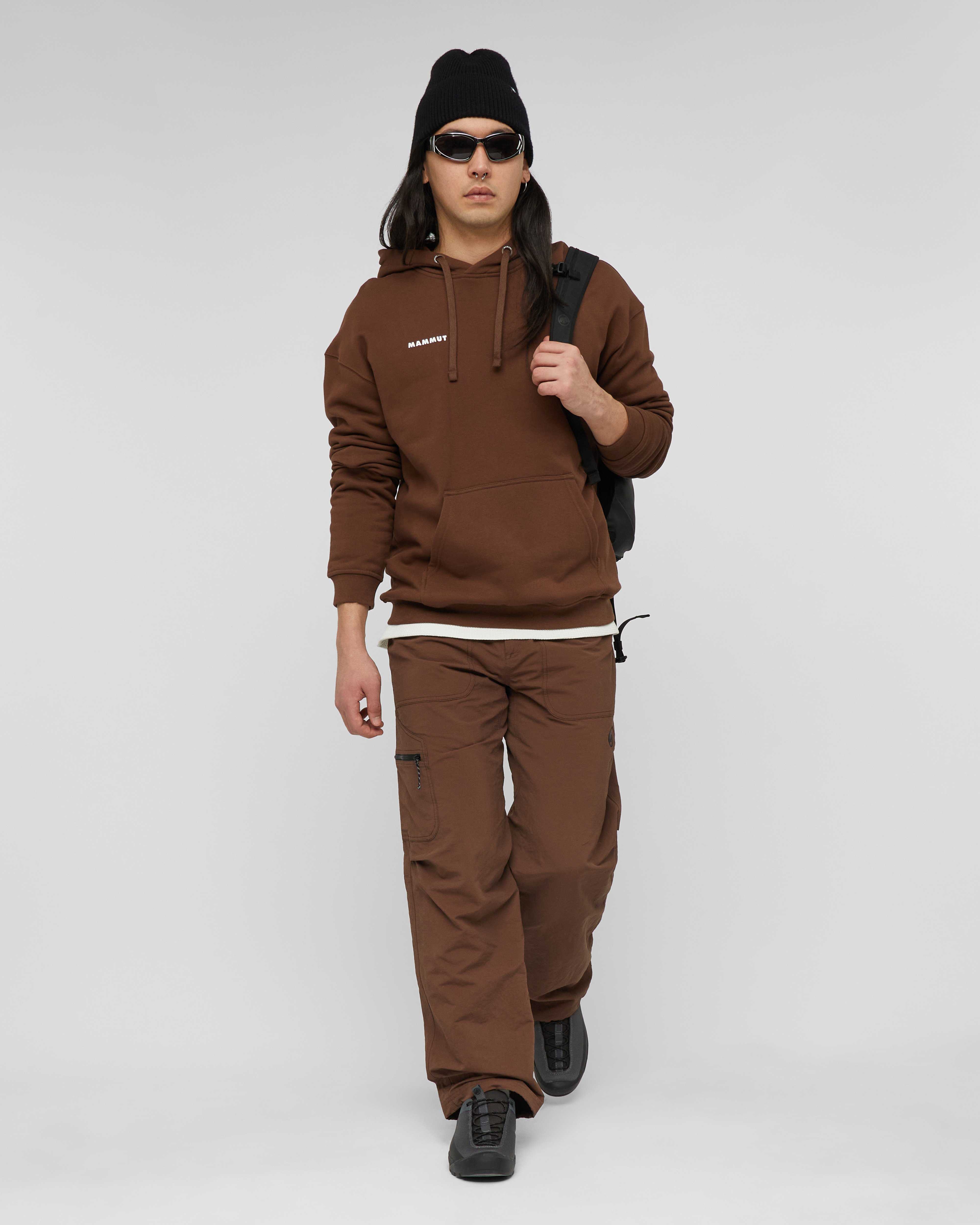 Mammut Mammut Base ML Hoody Men Mini Logo, soil - Soil - Outdoor view