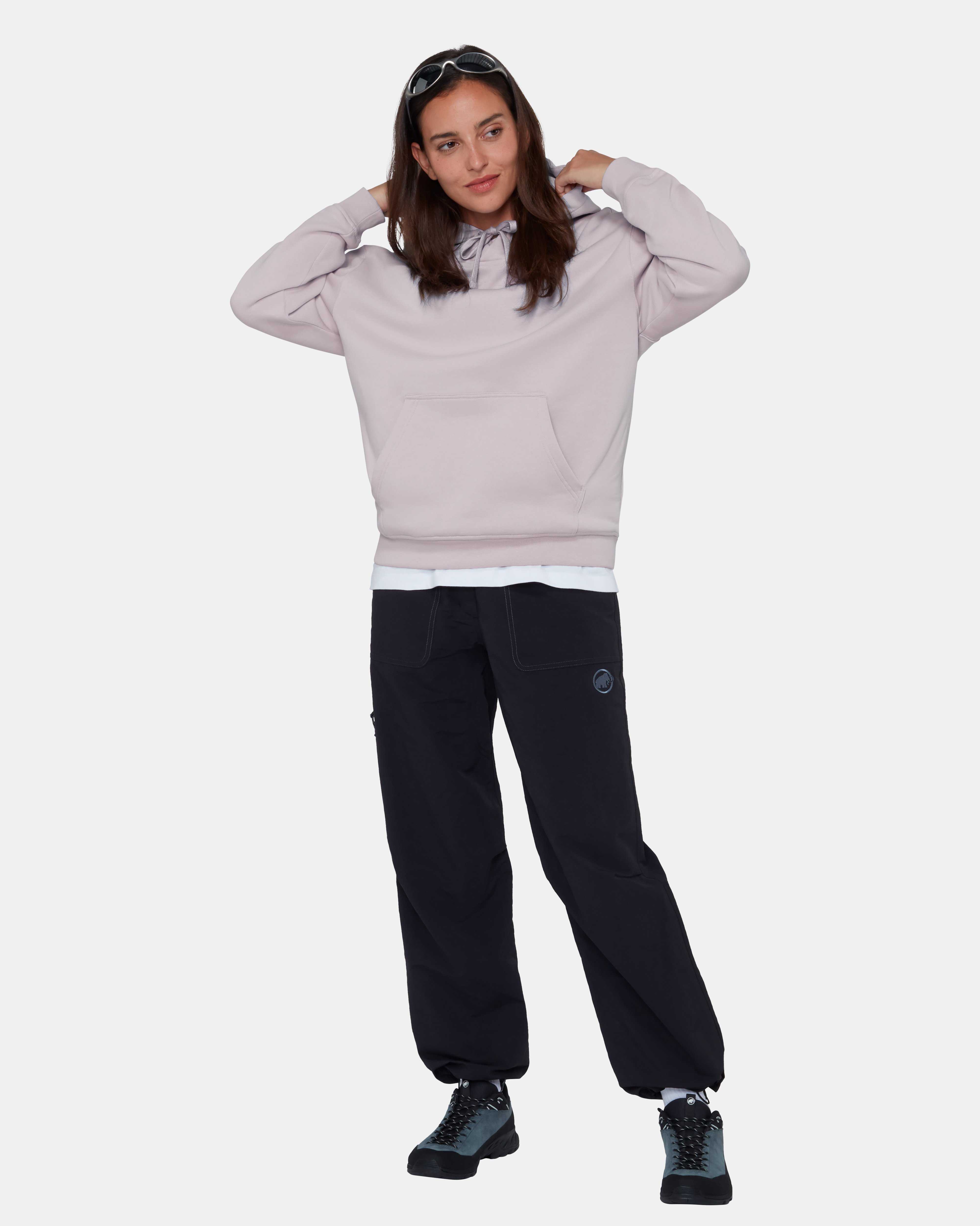 Mammut Mammut Base ML Hoody Women Mini Logo, alpine calamint - Alpine calamint