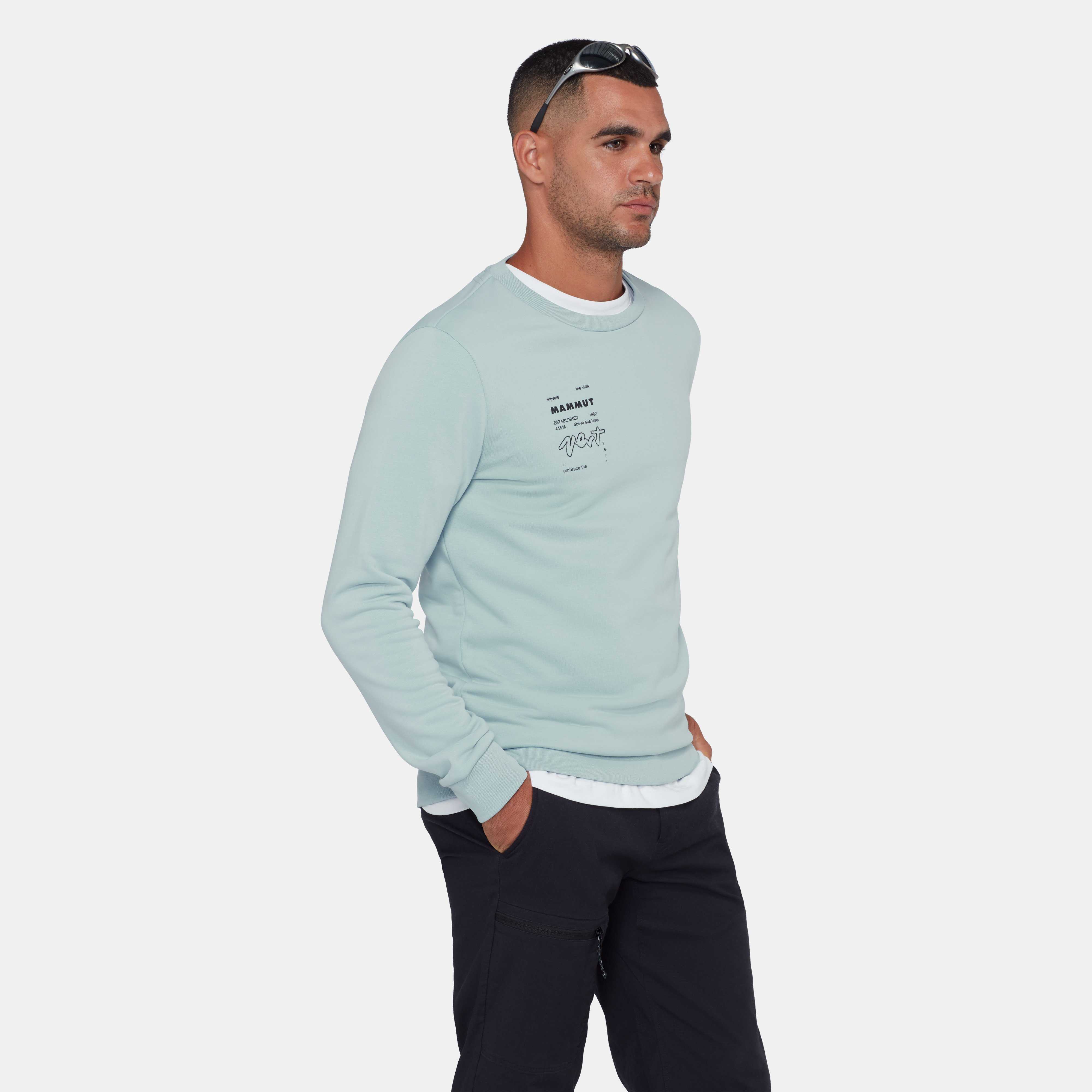 Mammut Mammut Core ML Crew Neck Men Vert, nebla - Nebla