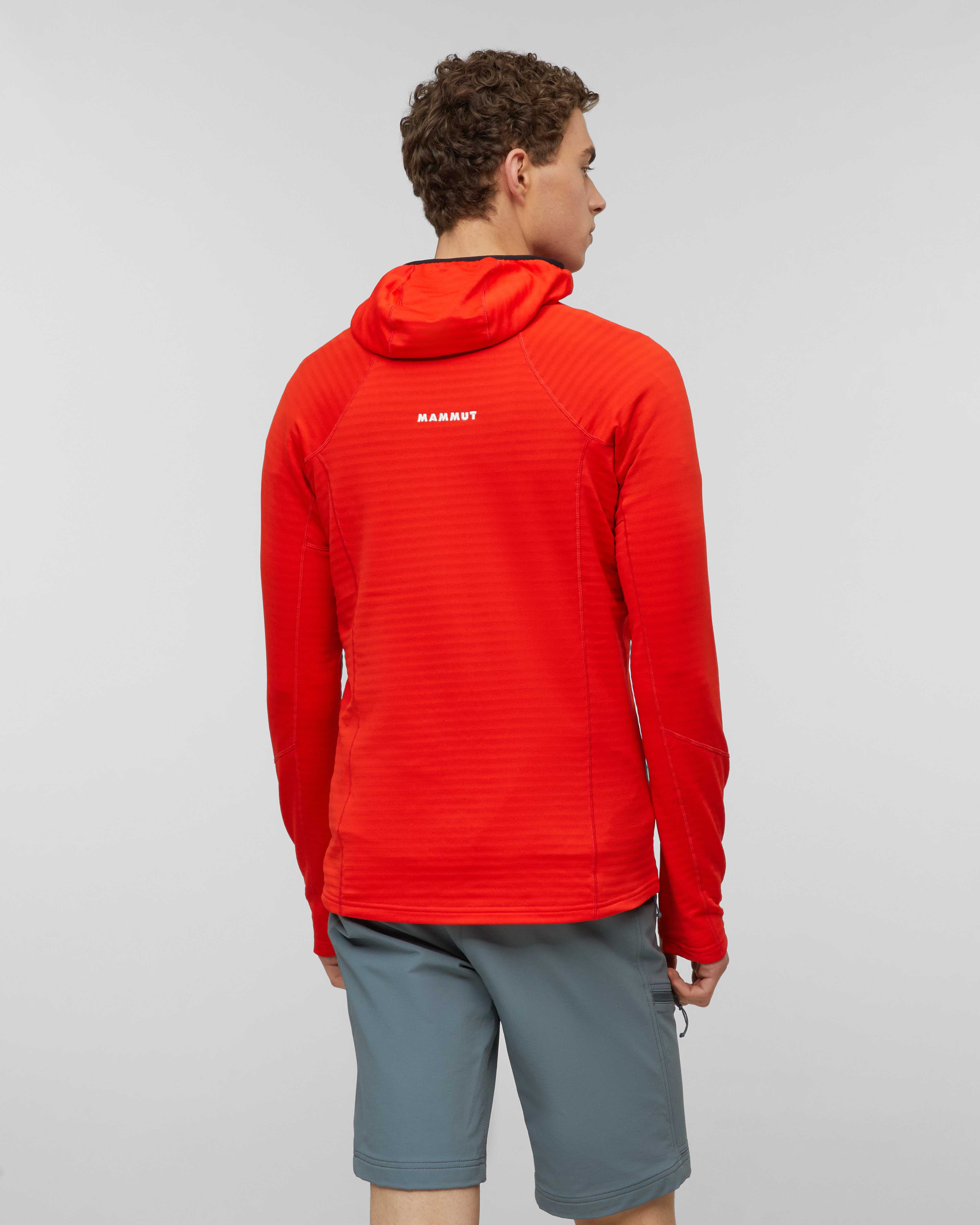 Mammut Mtn. Pro 2.0 Light ML Hooded Jacket Men, mammut red - Mammut red - Model back view