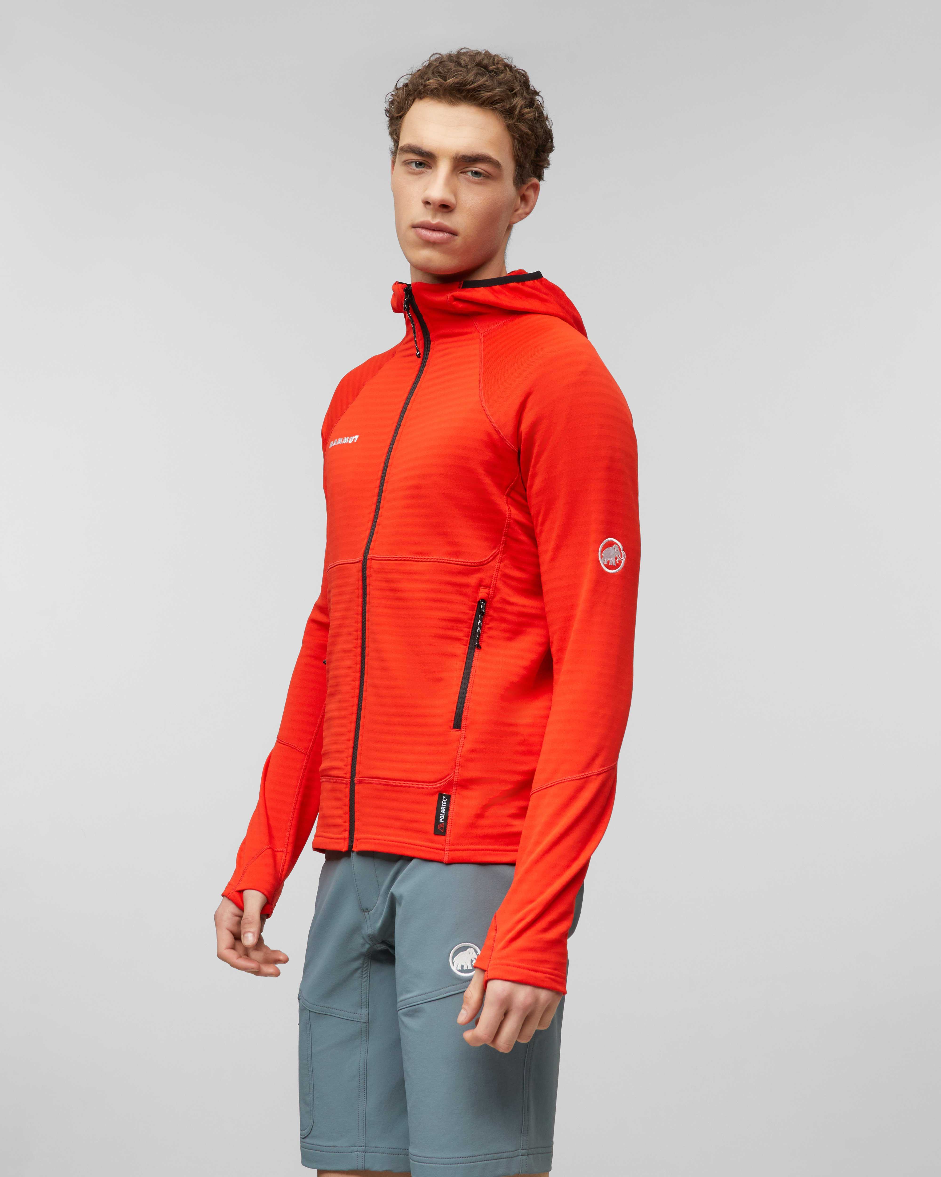 Mammut Mtn. Pro 2.0 Light ML Hooded Jacket Men, mammut red - Mammut red - Model side view