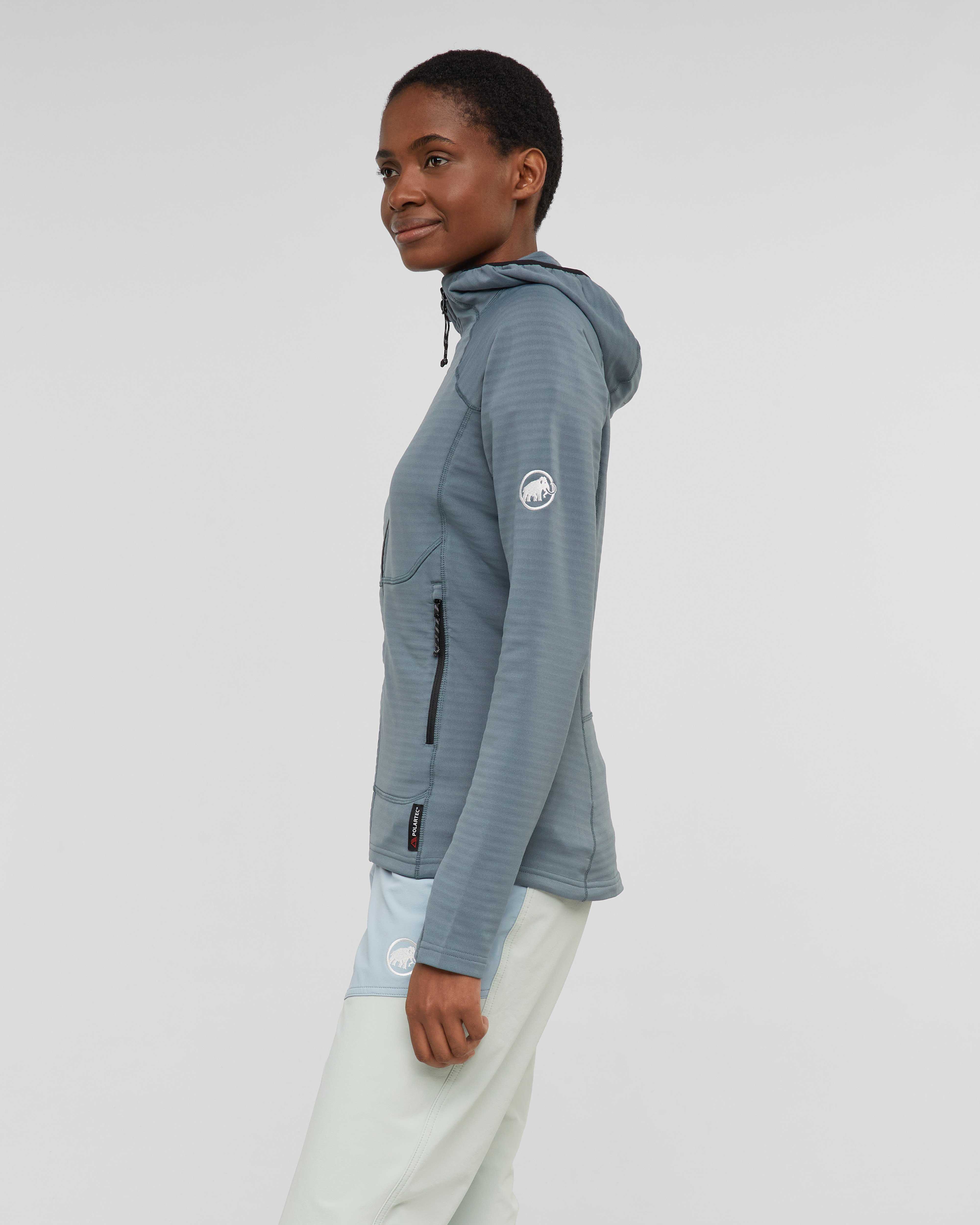 Mammut Mtn. Pro 2.0 Light ML Hooded Jacket Women, strata - Strata - Model side view