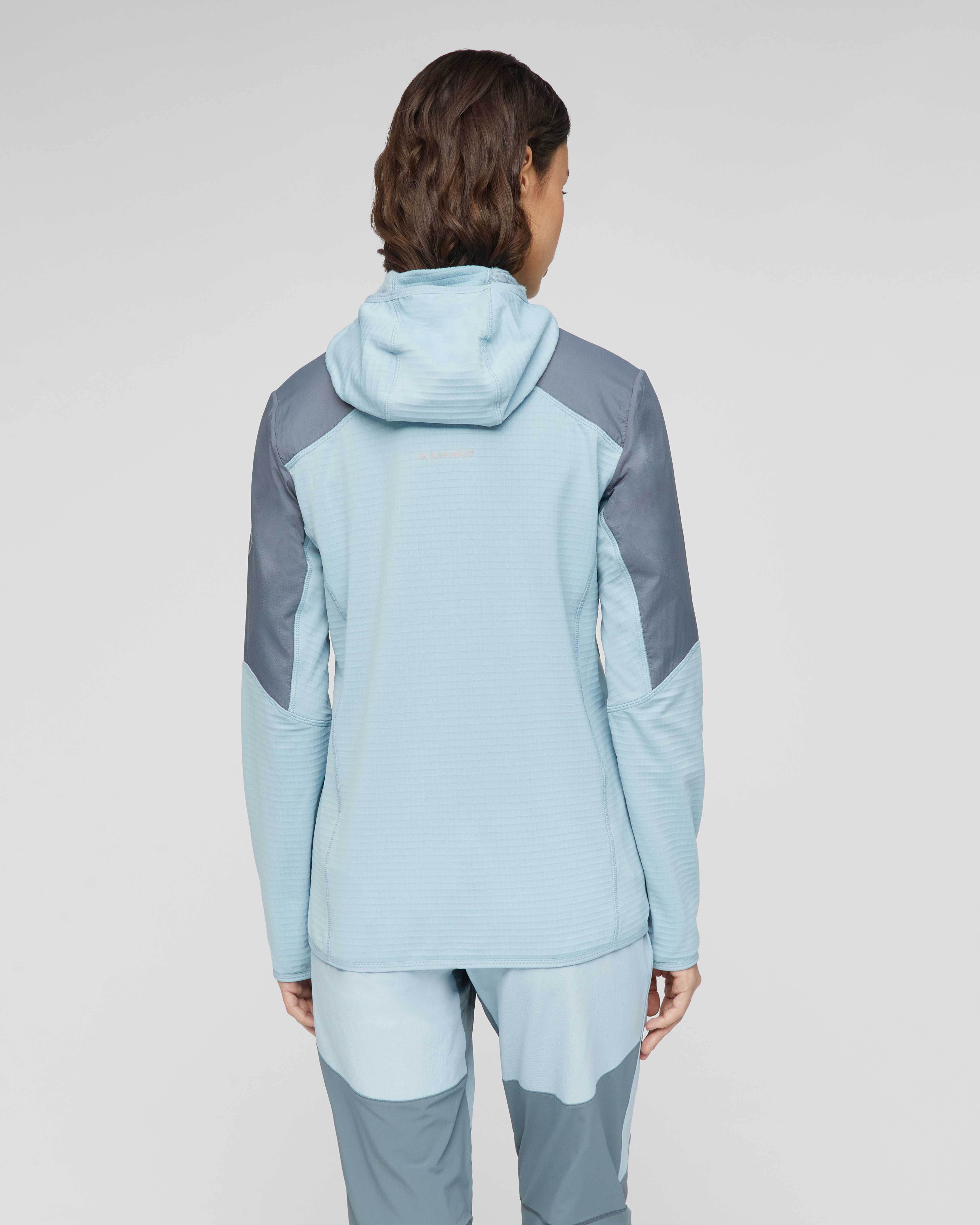 Mammut Aenergy ML Hybrid Hooded Jacket Women, strata-nebla - Strata-nebla - Model back view