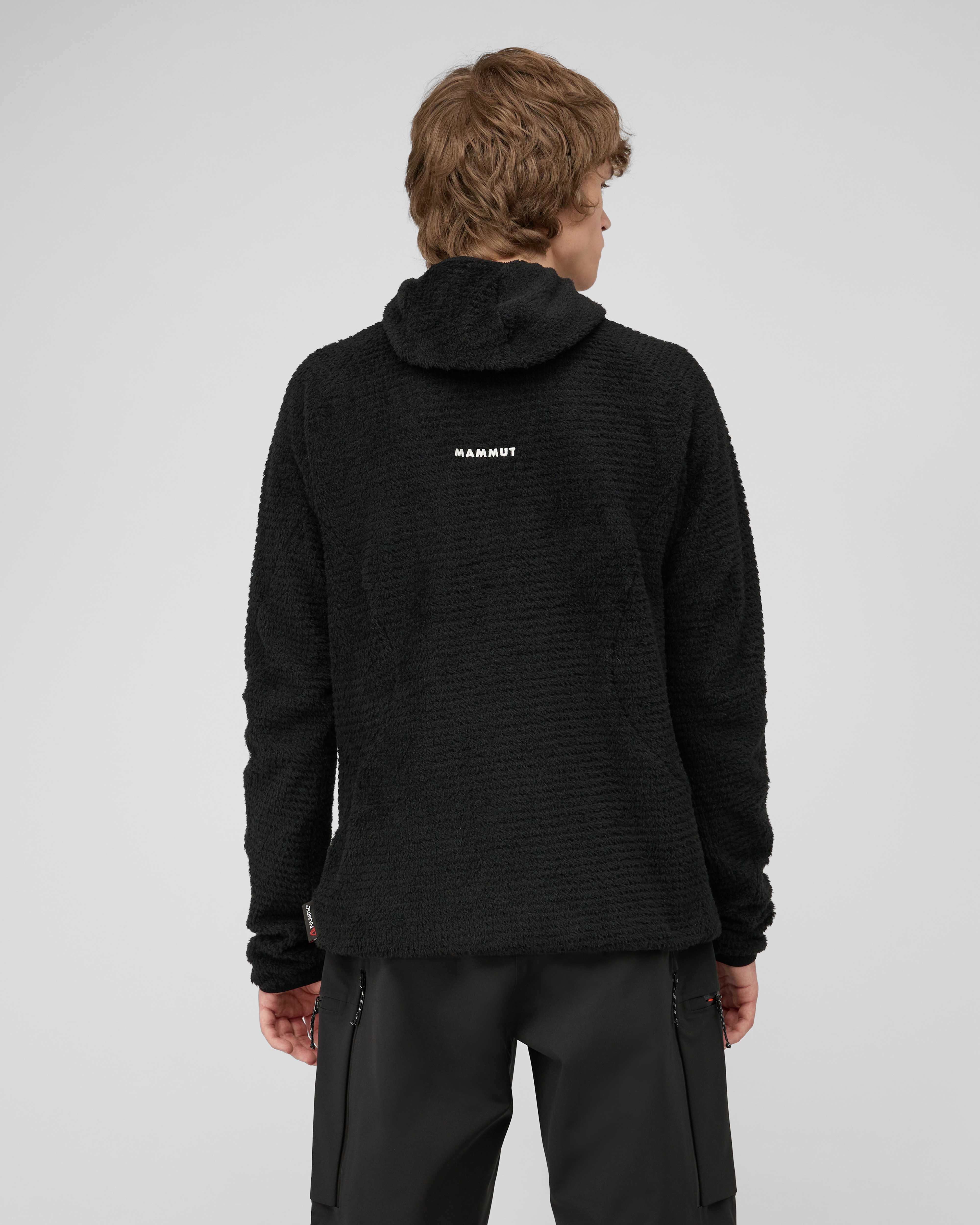 Mammut Eiger Free ML Air Half Zip Hoodie Men, black - Black - Model back view
