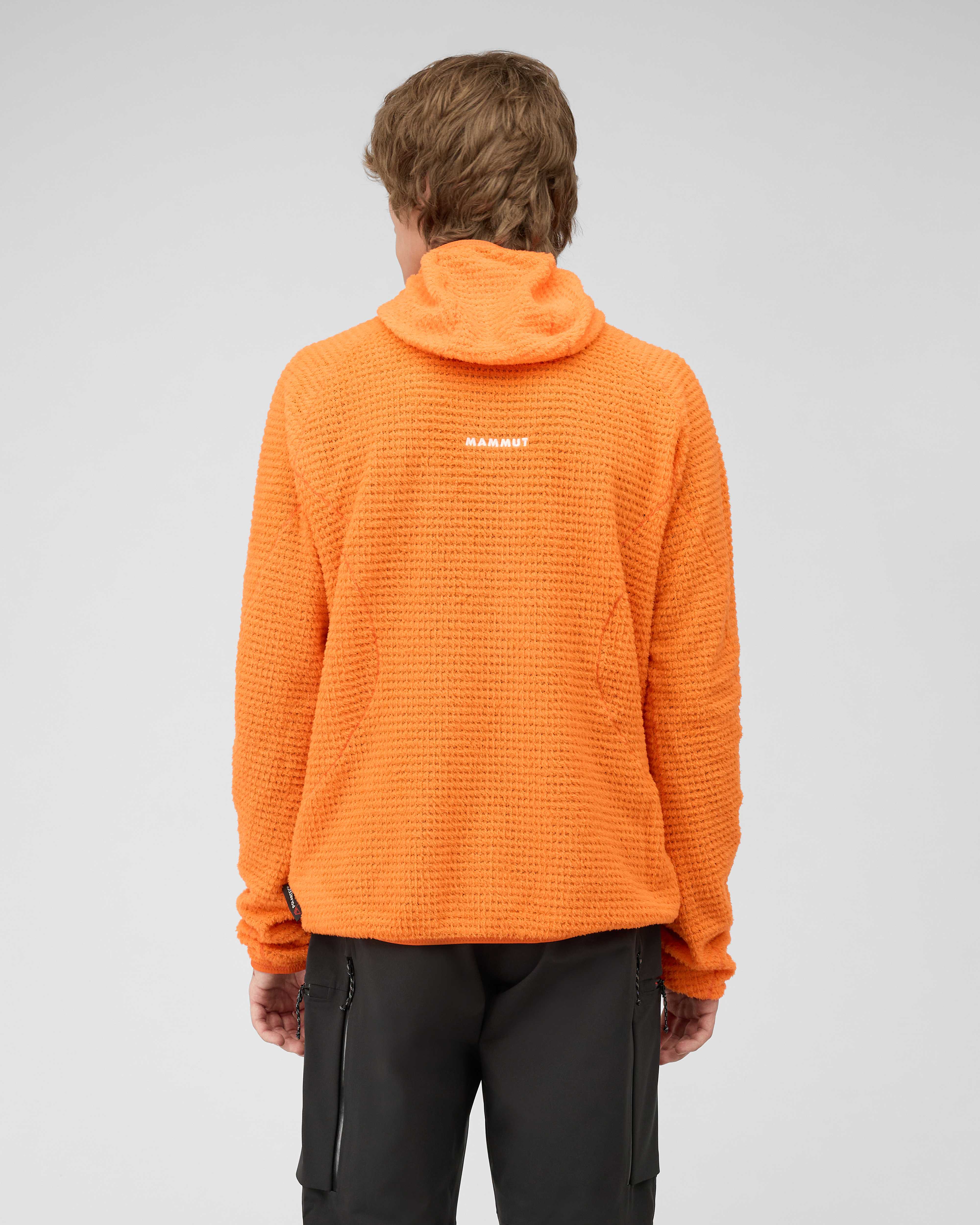 Mammut Eiger Free ML Air Half Zip Hoodie Men, eiger orange - Eiger orange - Model back view