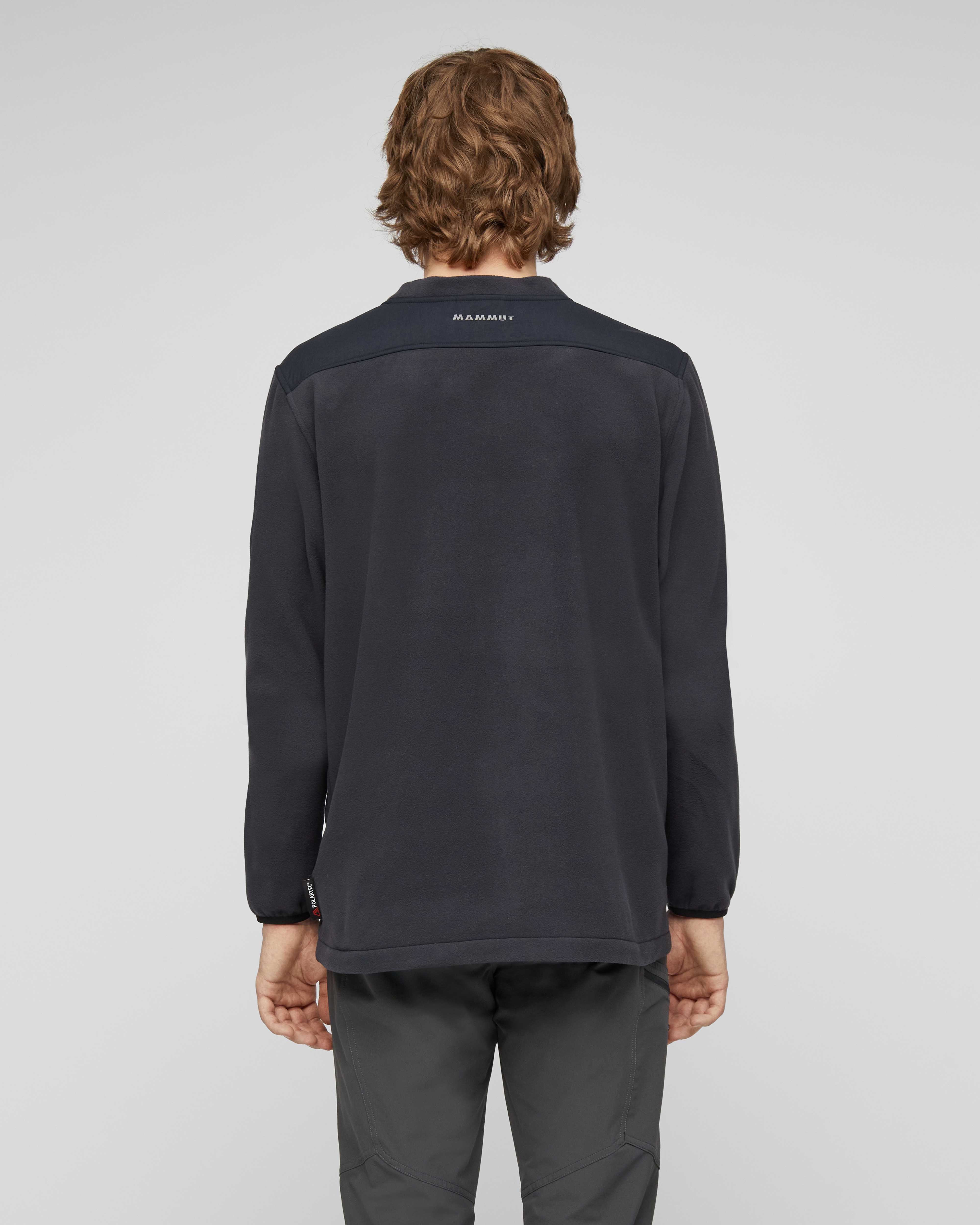 Mammut Moonstone Light ML Hybrid Crew Neck, black - Black - Model back view