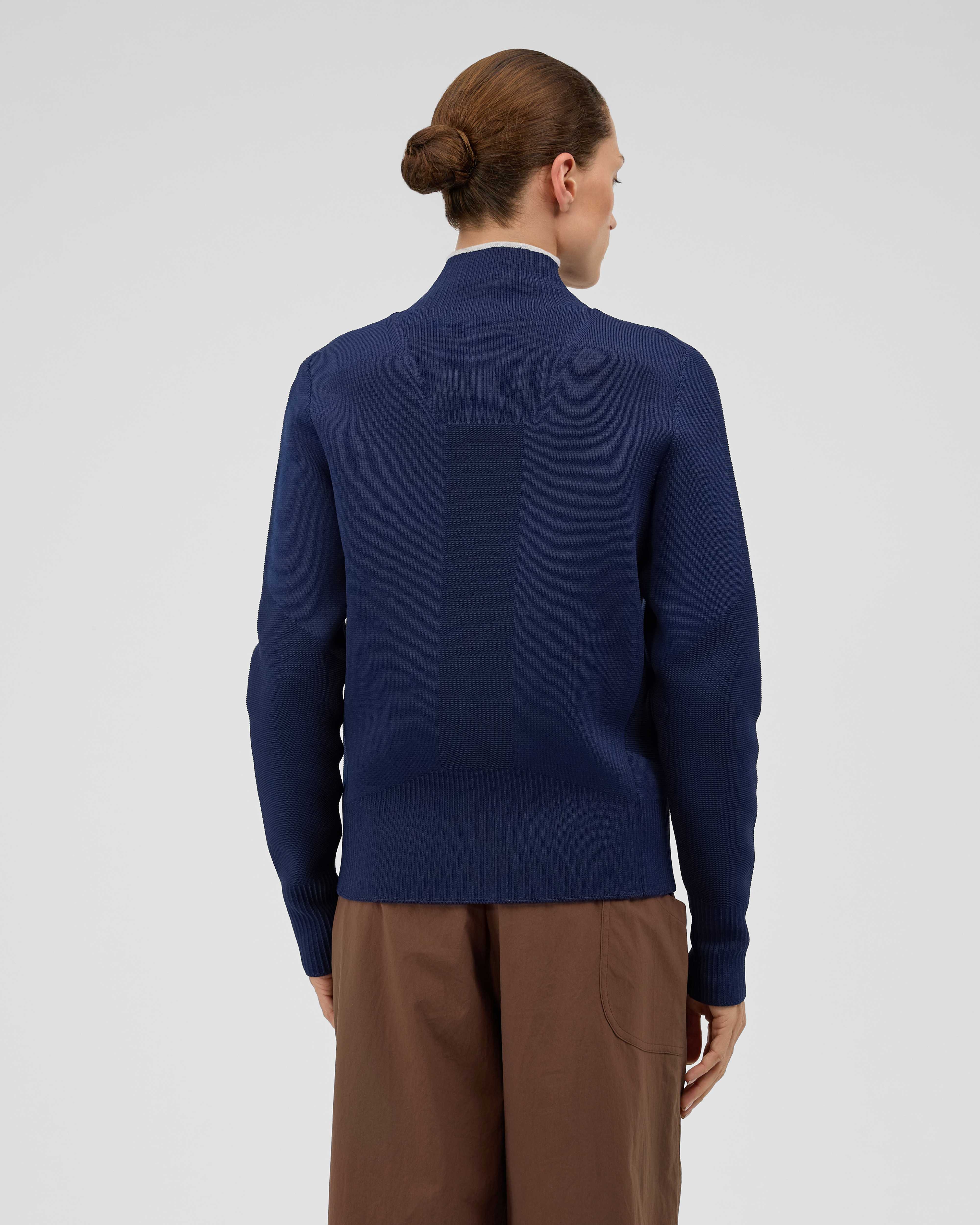 Mammut Alps ML Jacket Women, marine-platinum - Marine-platinum - Model back view