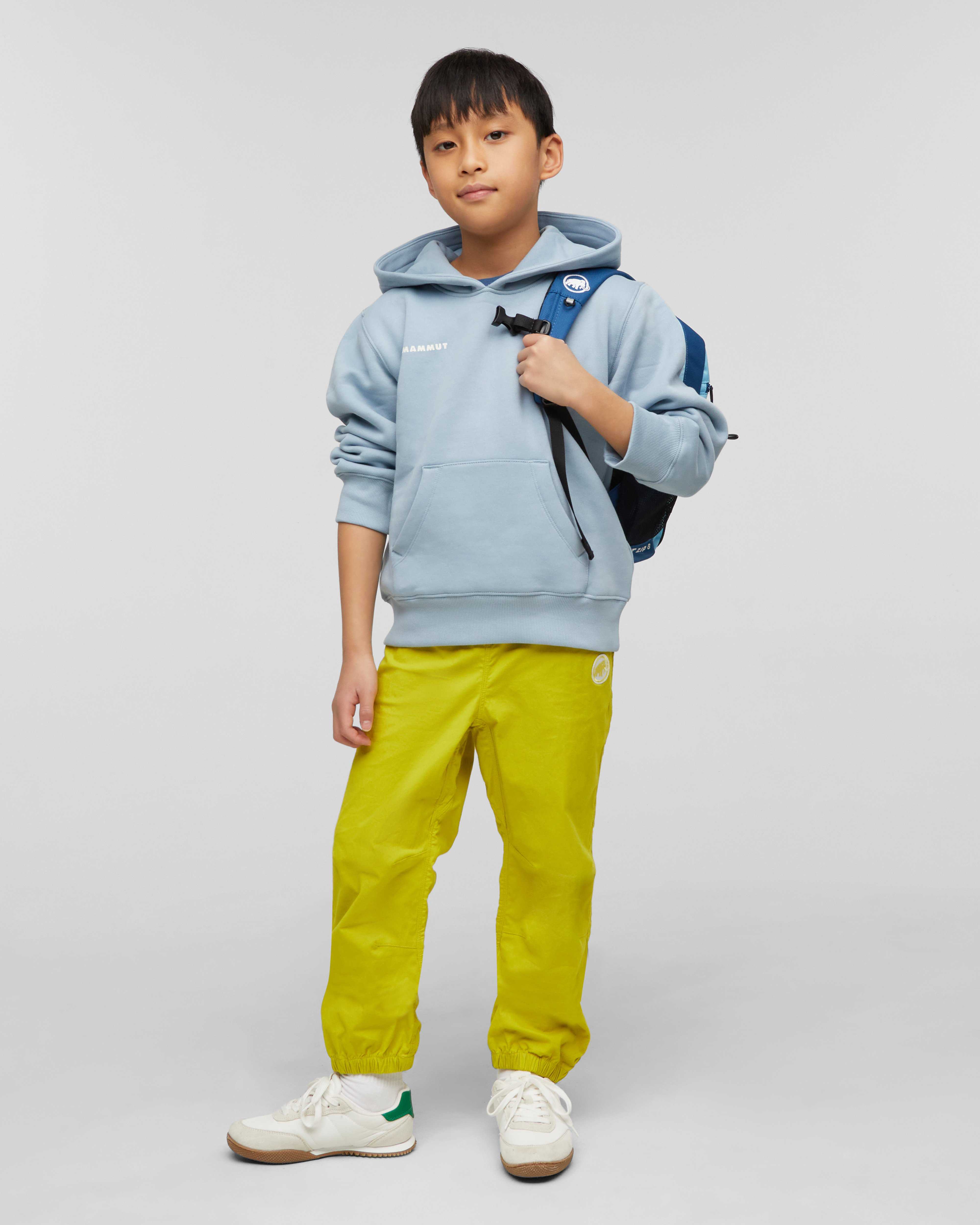 Mammut Mammut Base ML Hoody Kids, nebla - Nebla - Outdoor view