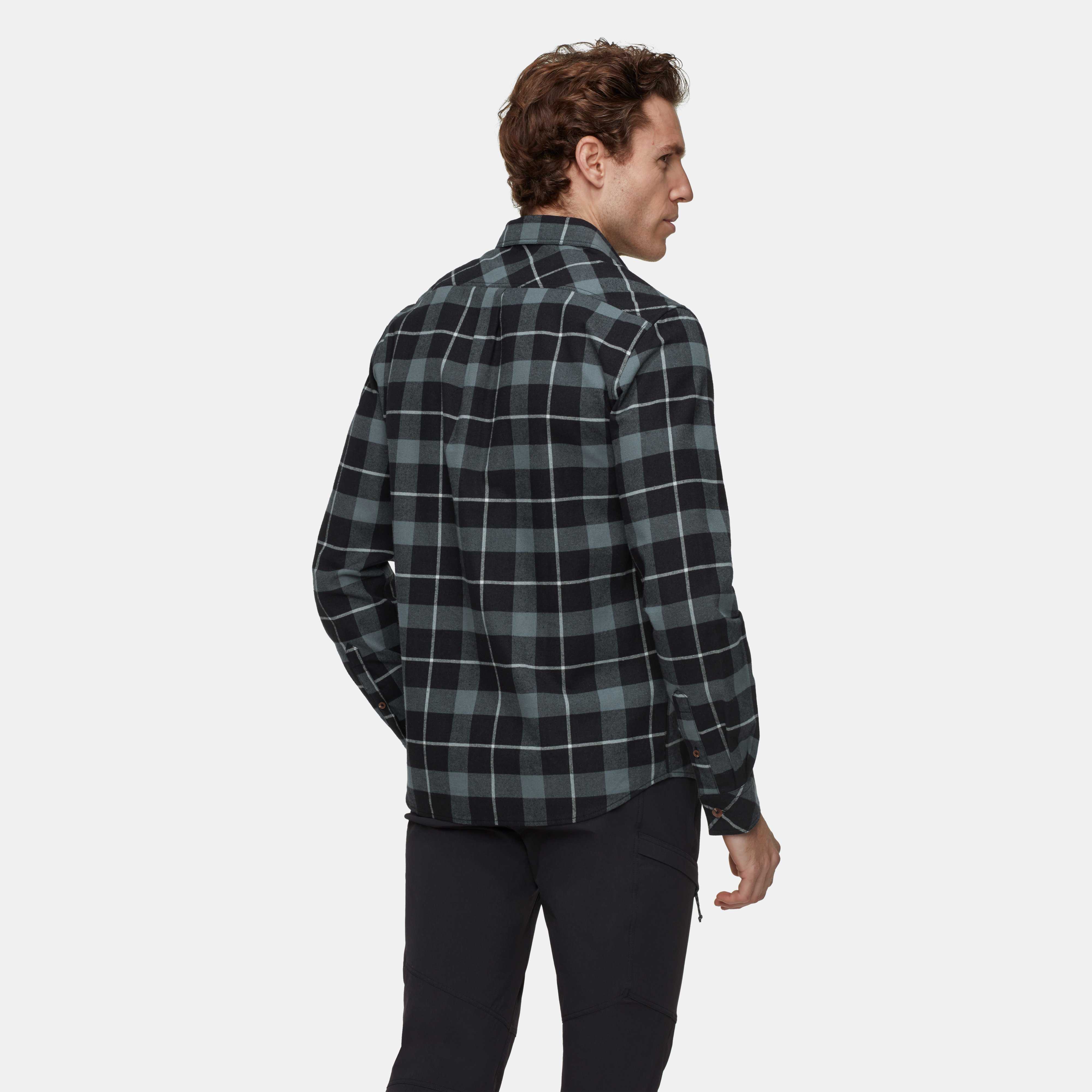 Mammut Alvra Longsleeve Shirt Men, black-strata - Black-strata
