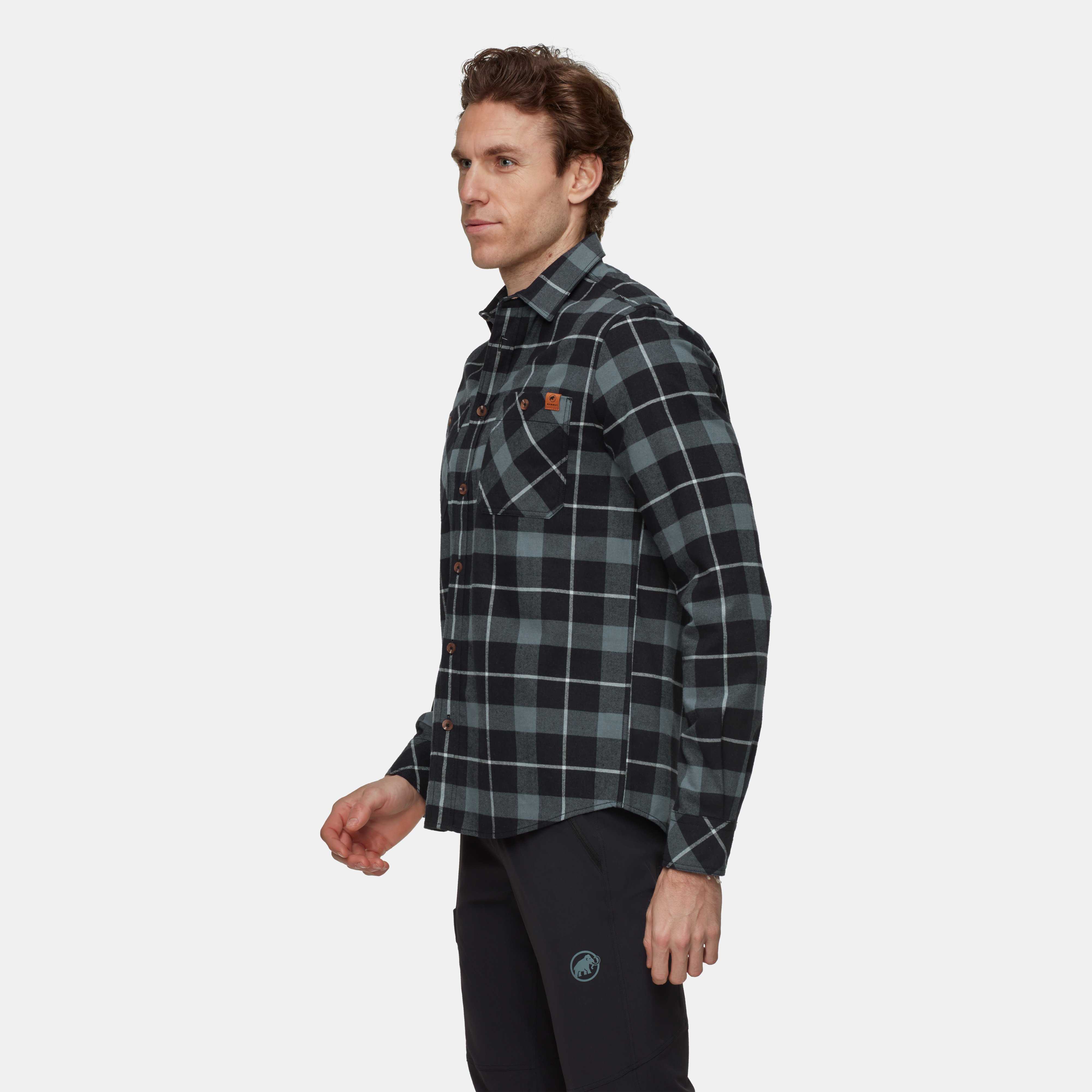 Mammut Alvra Longsleeve Shirt Men, black-strata - Black-strata