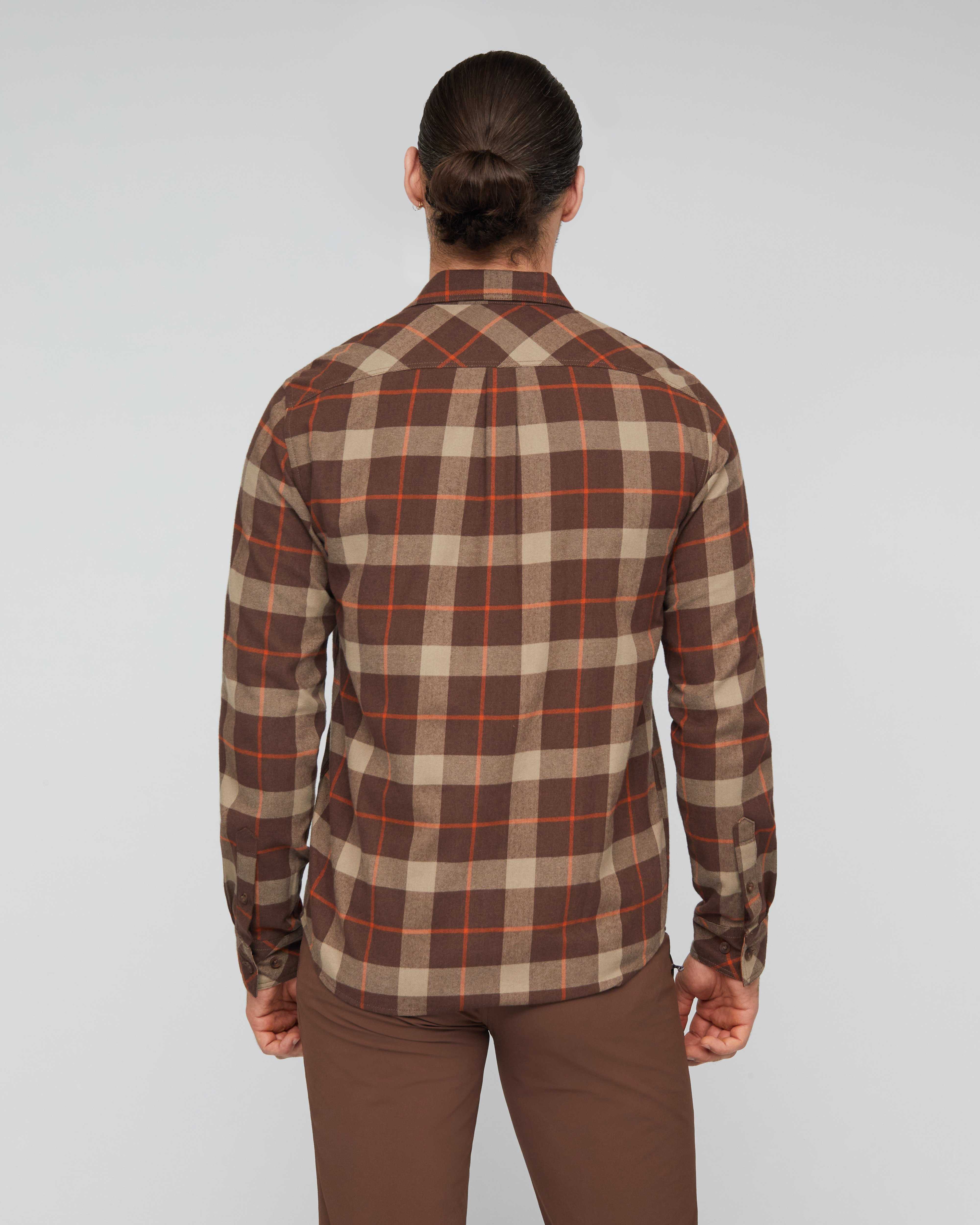 Mammut Alvra Longsleeve Shirt Men, soil-sablun - Soil-sablun - Model back view
