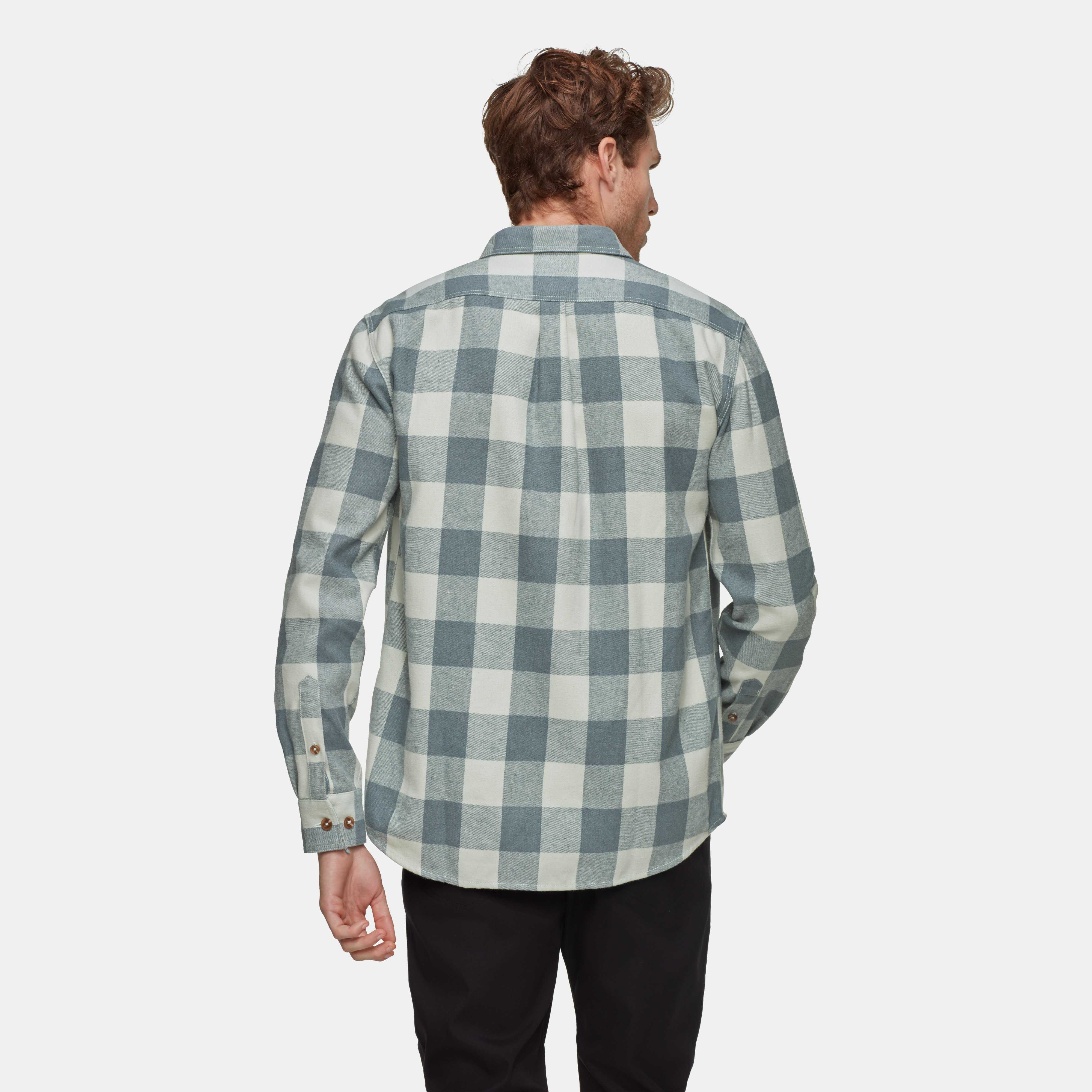 Mammut Tamaro Longsleeve Shirt Men, silver sage-strata - Silver sage-strata