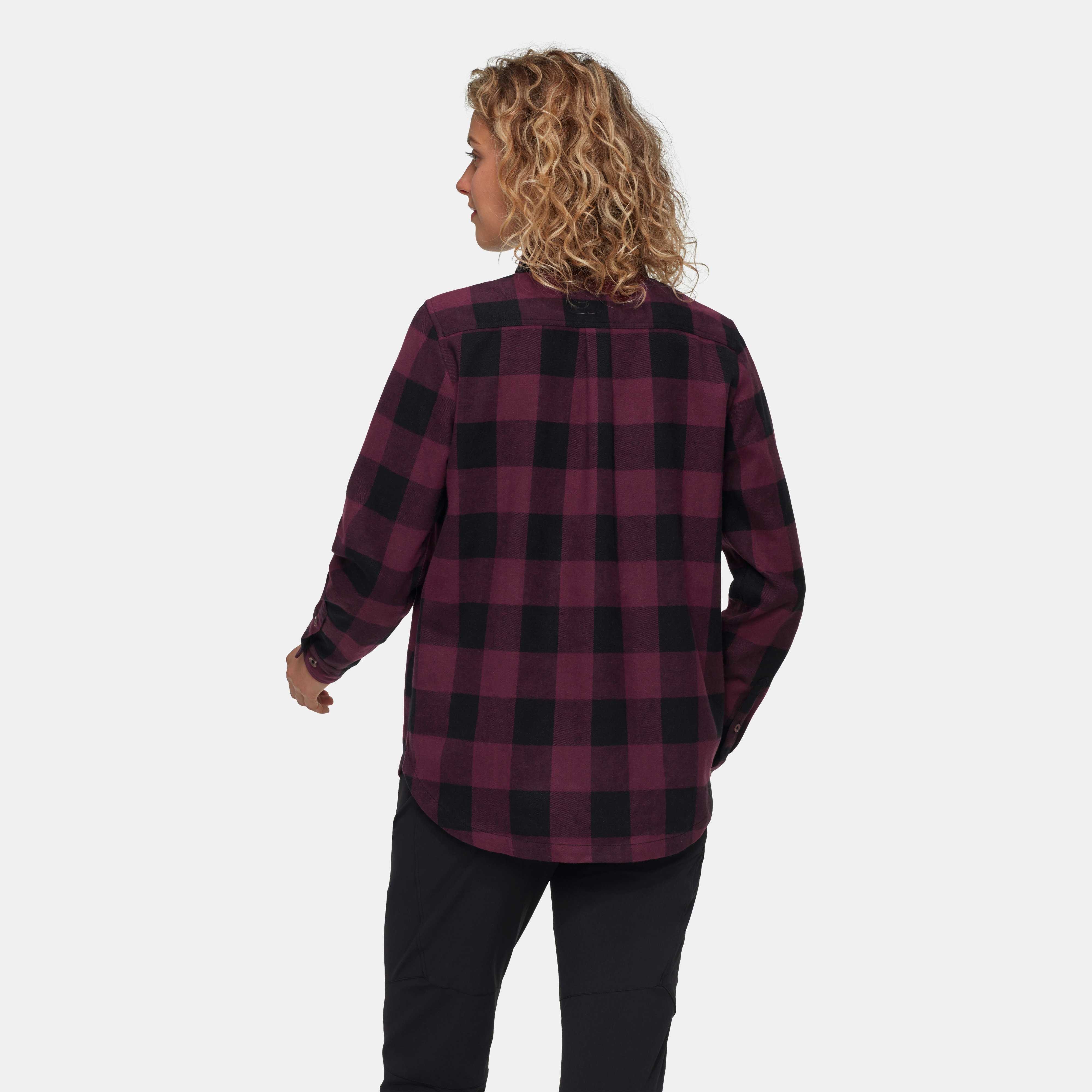 Mammut Tamaro Longsleeve Shirt Women, vin-black - Vin-black