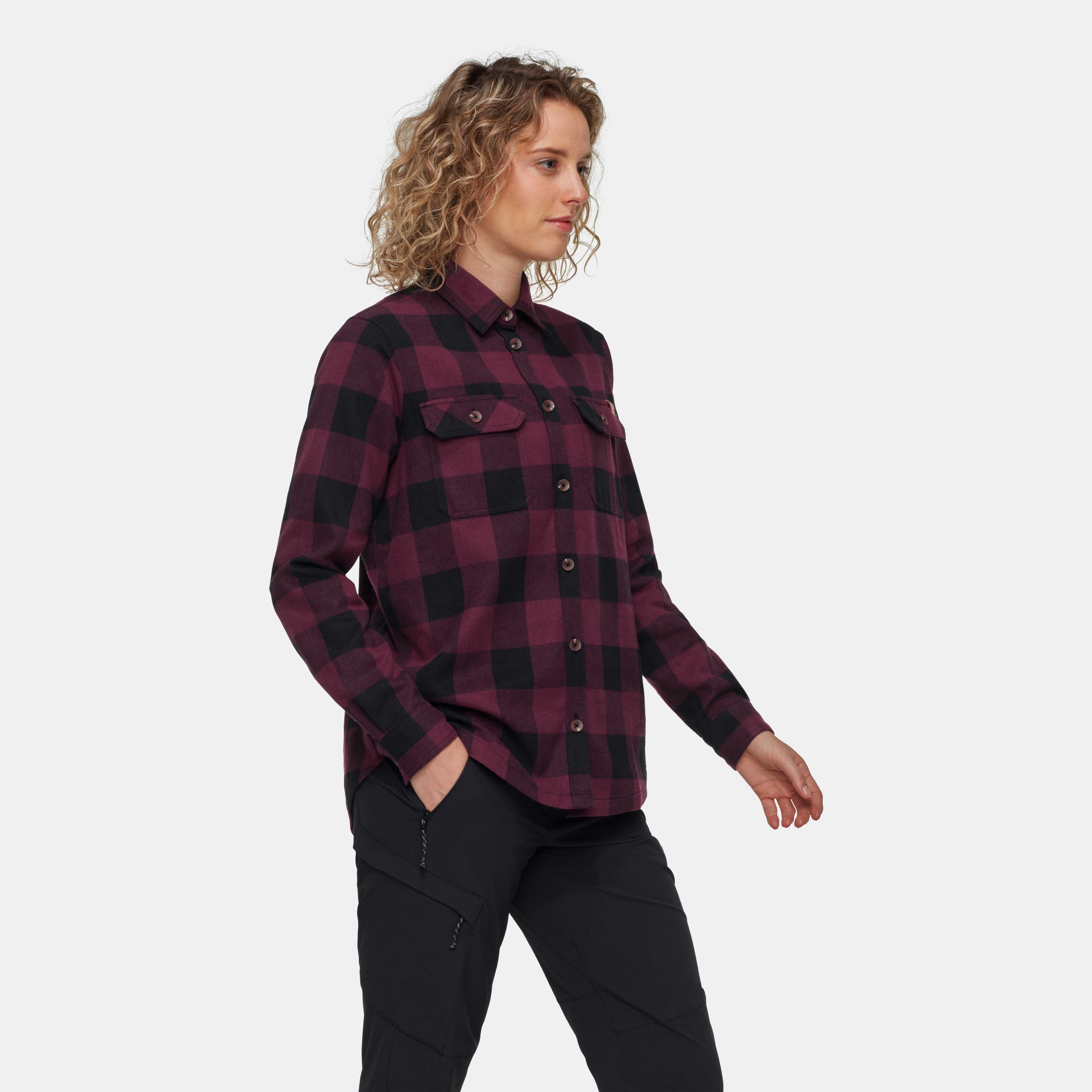 Mammut Tamaro Longsleeve Shirt Women, vin-black - Vin-black
