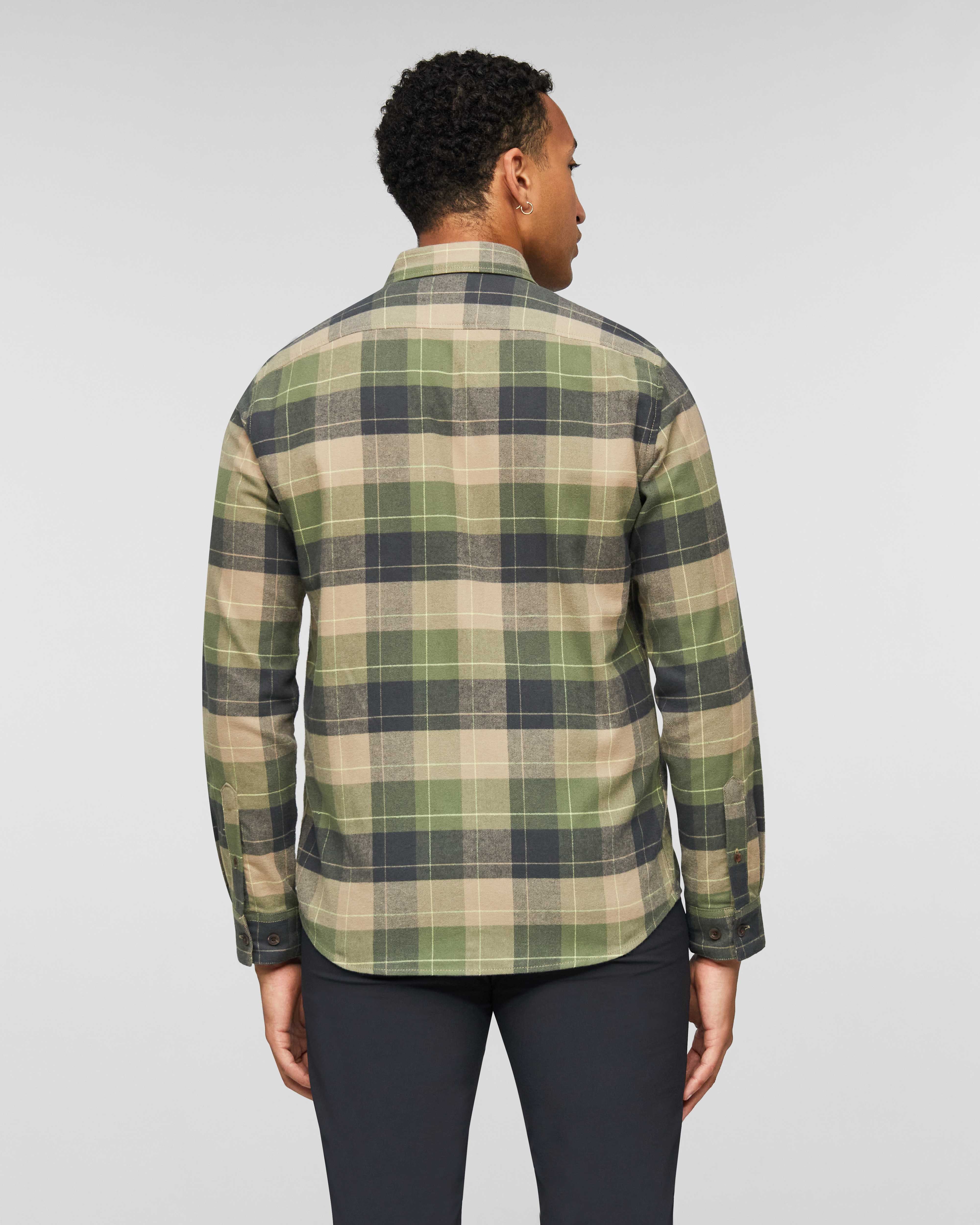 Mammut Trovat Longsleeve Shirt Men, gabbro-marsh - Gabbro-marsh - Model back view