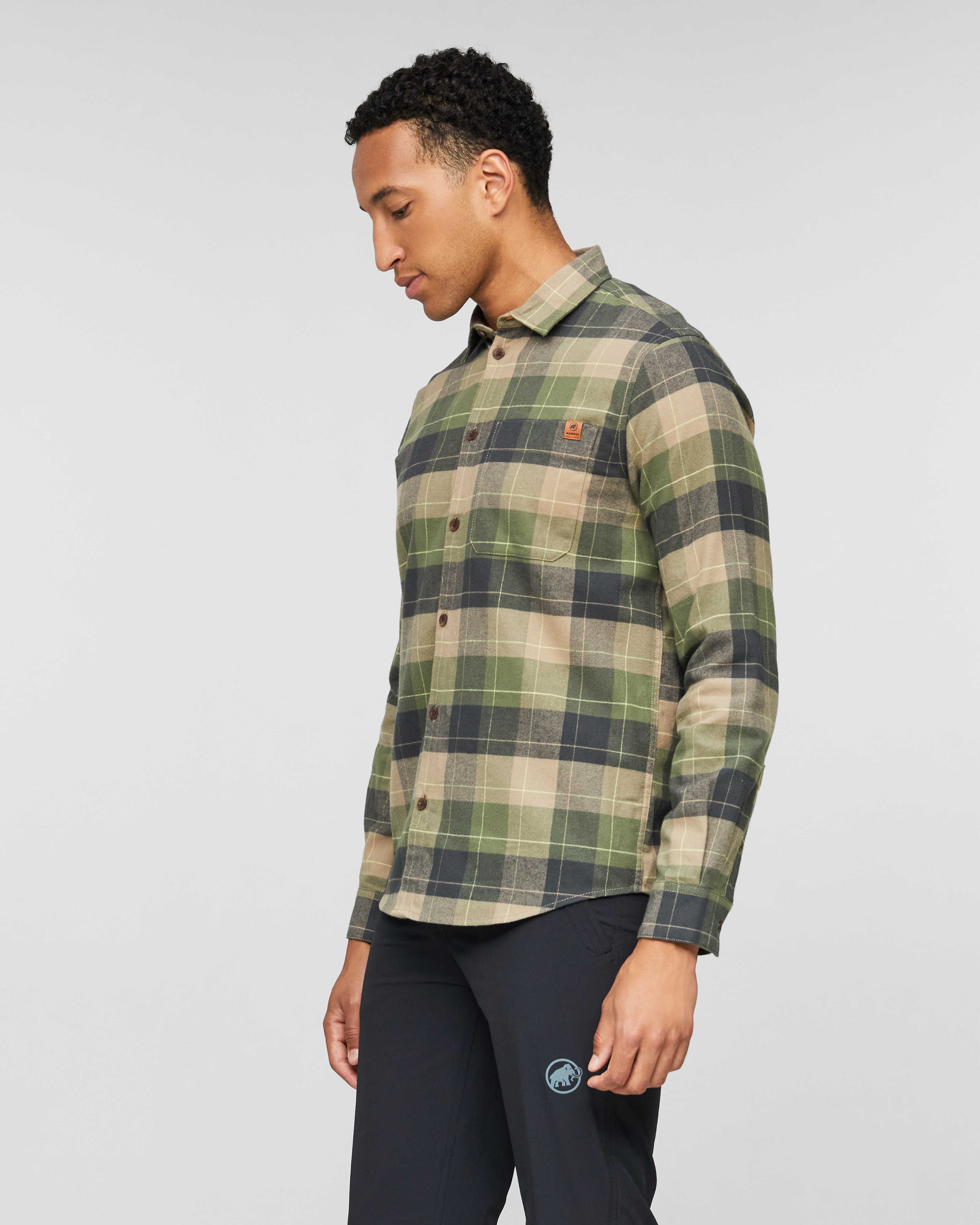 Mammut Trovat Longsleeve Shirt Men, gabbro-marsh - Gabbro-marsh - Model side view