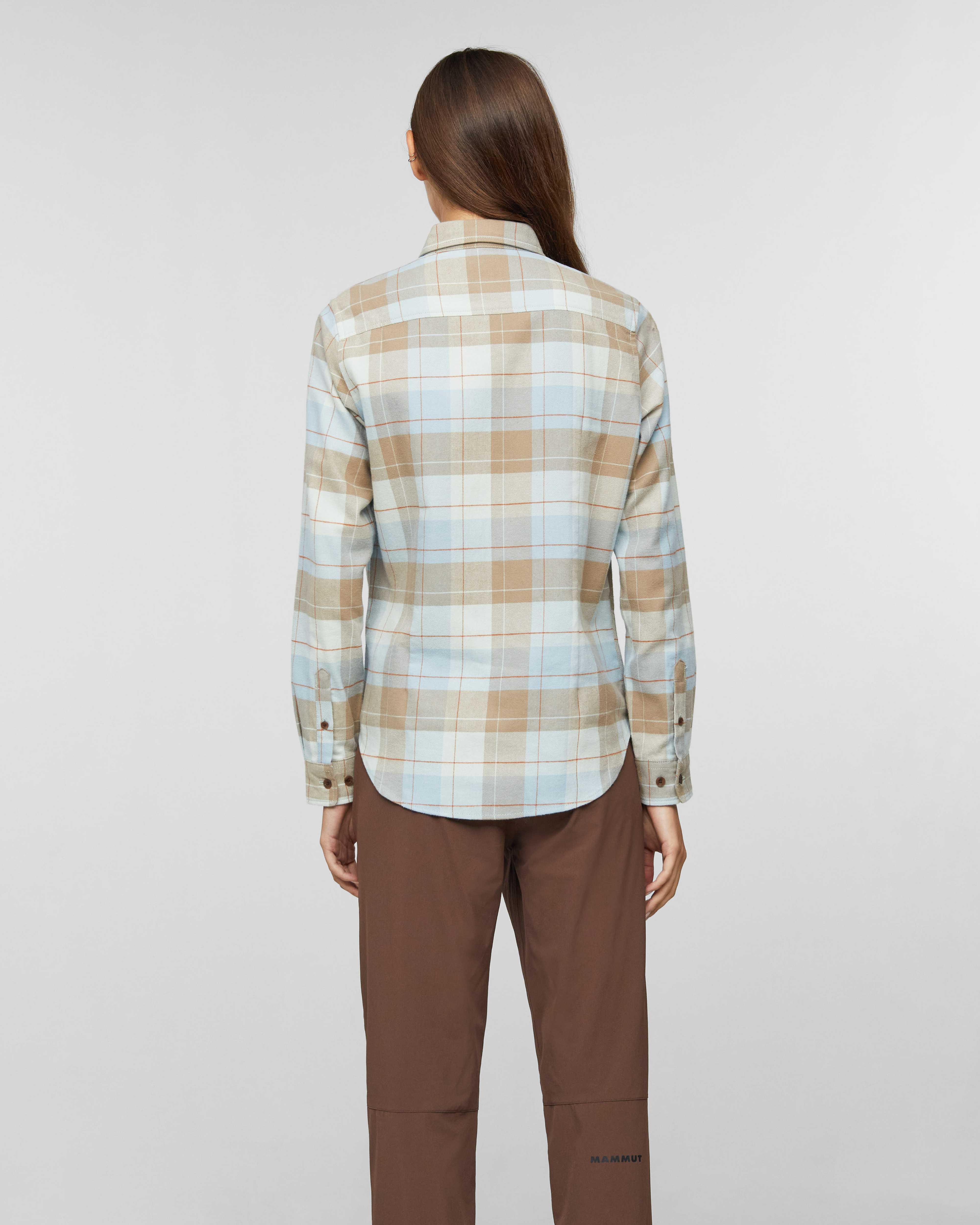 Mammut Trovat Longsleeve Shirt Women, sablun-nebla - Sablun-nebla - Model back view
