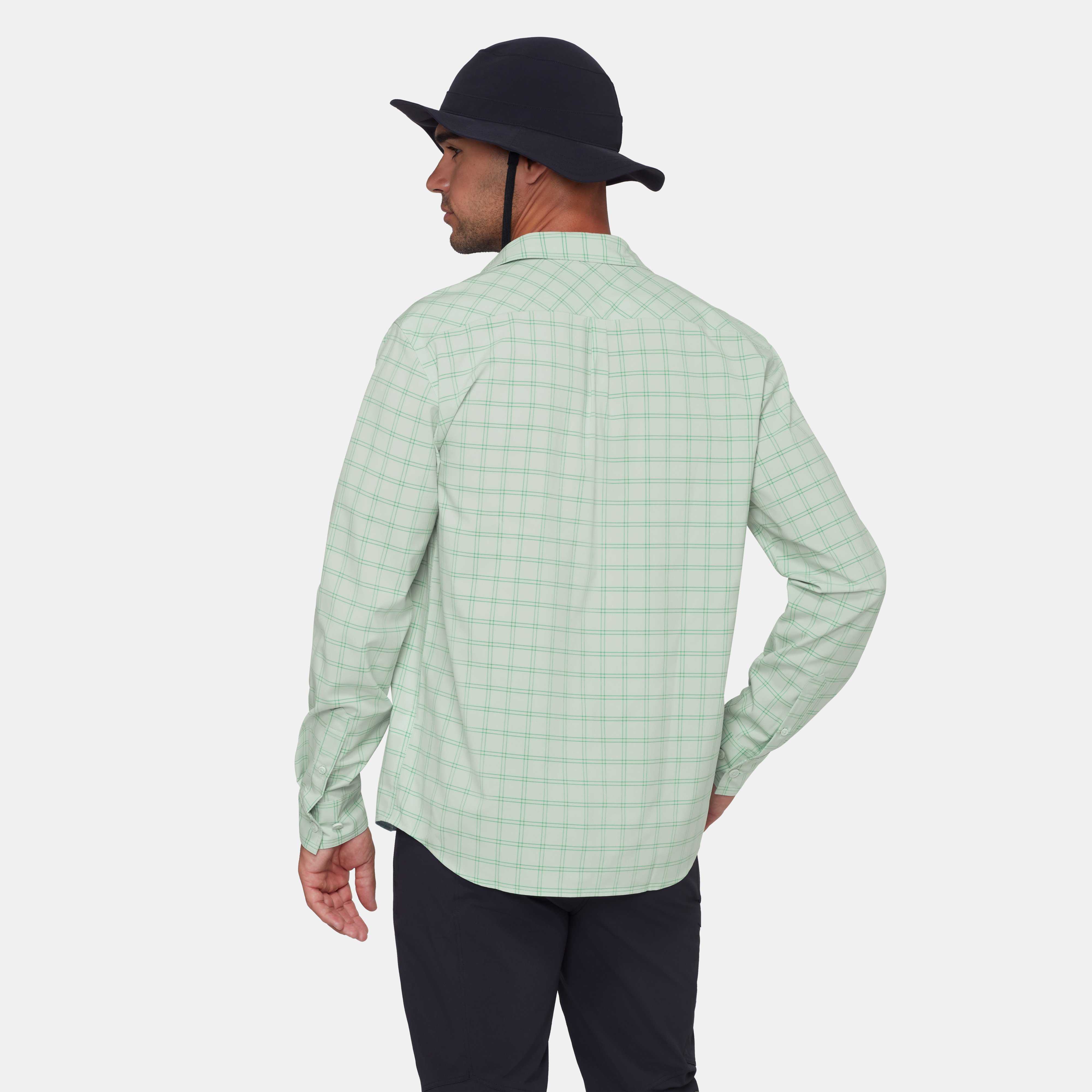 Mammut Lenni Longsleeve Shirt Men, silver sage-pinea - Silver sage-pinea
