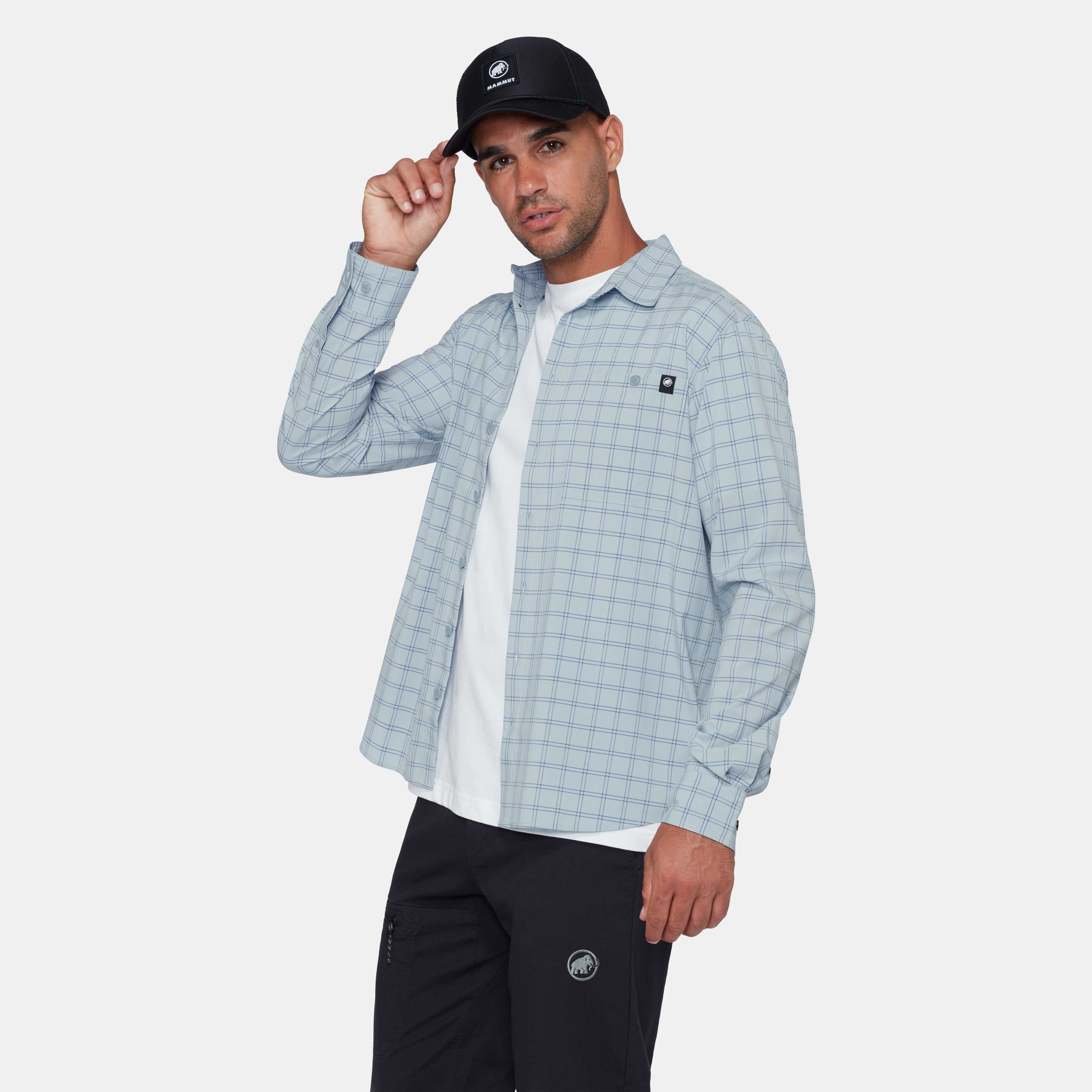 Mammut Lenni Longsleeve Shirt Men, nebla-tschiel - Nebla-tschiel