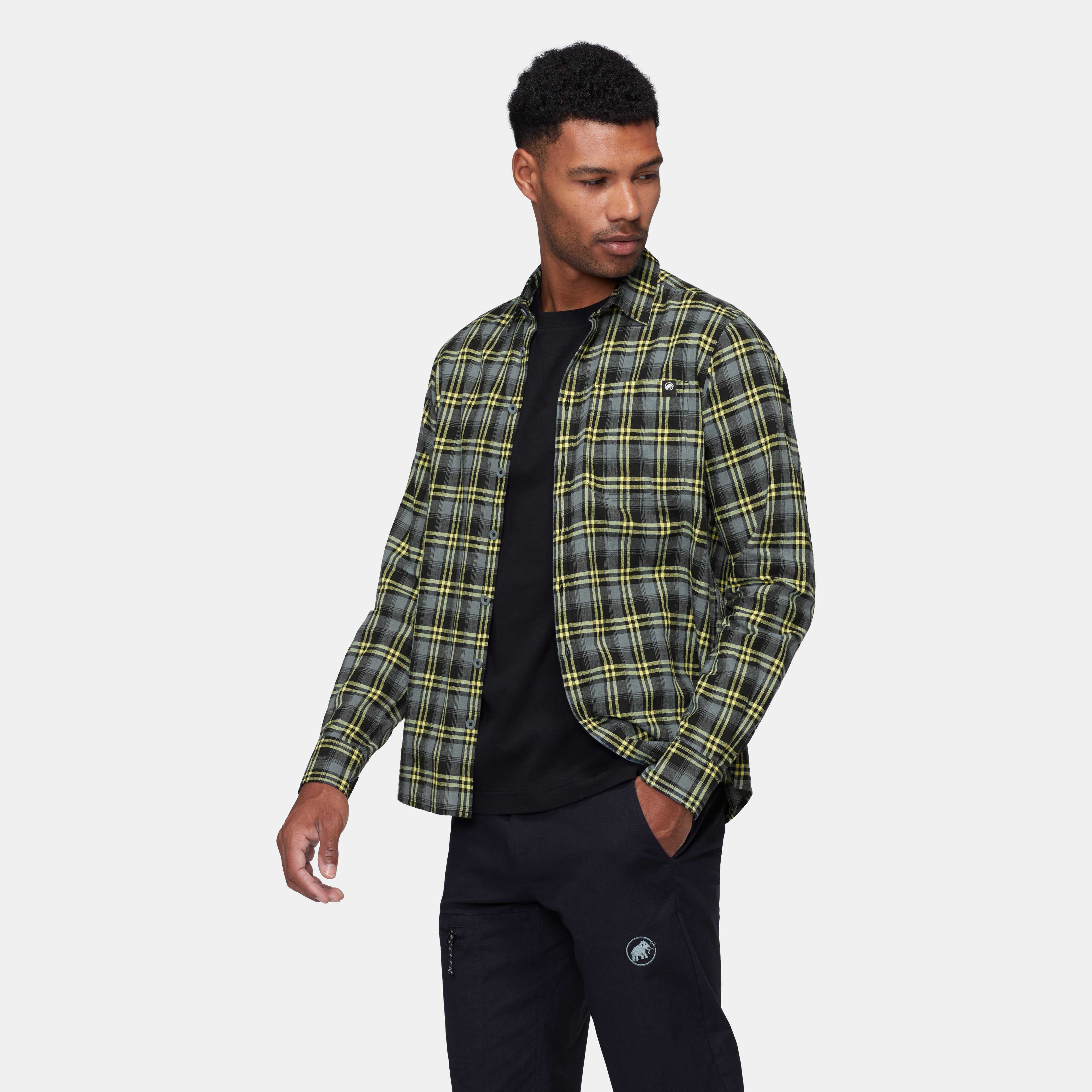 Mammut Trovat Summer Longsleeve Shirt Men, black-strata - Black-strata