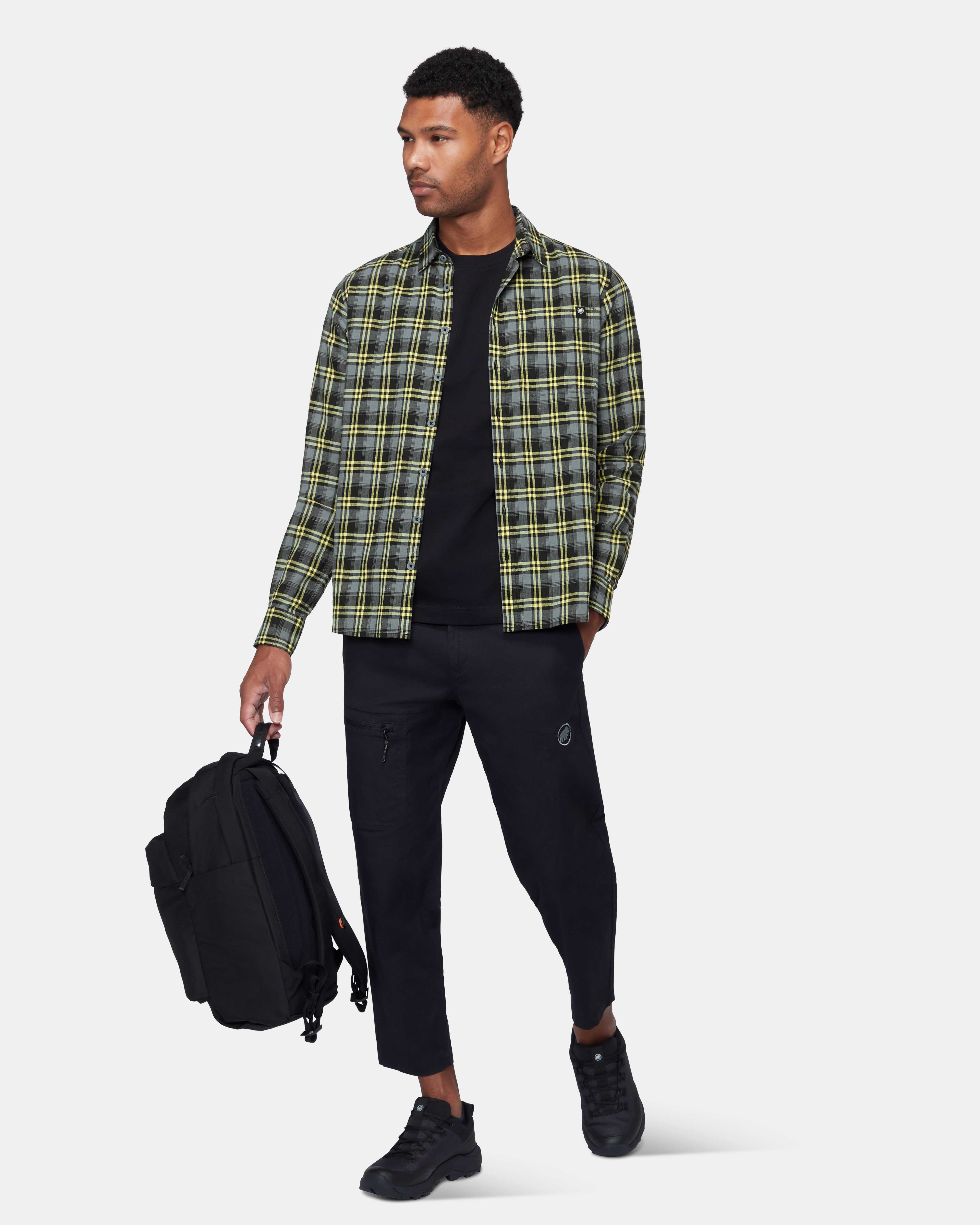 Mammut Trovat Summer Longsleeve Shirt Men, black-strata - Black-strata