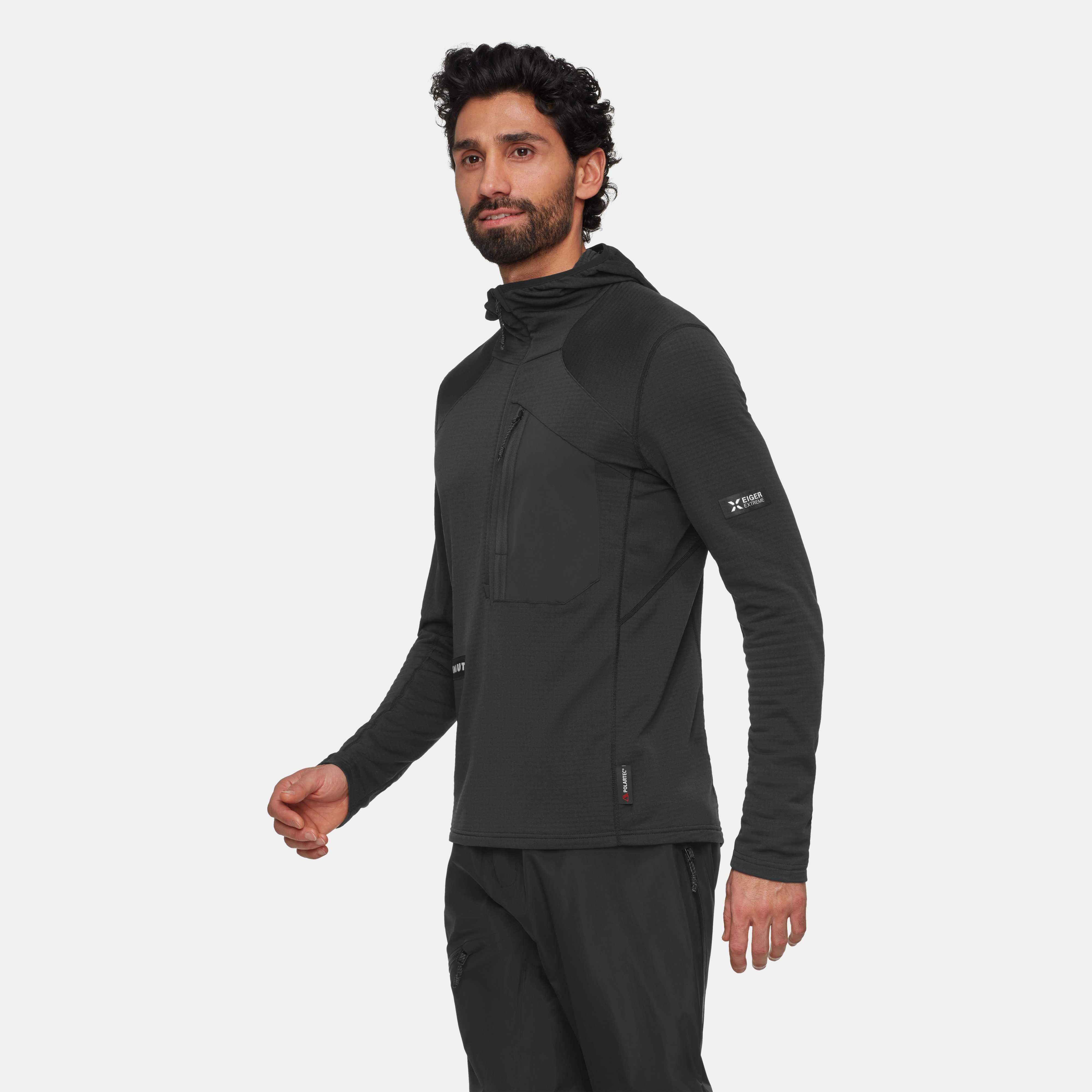 Mammut Eiger Nordwand Advanced FL Half Zip Hoodie Men, black - Black