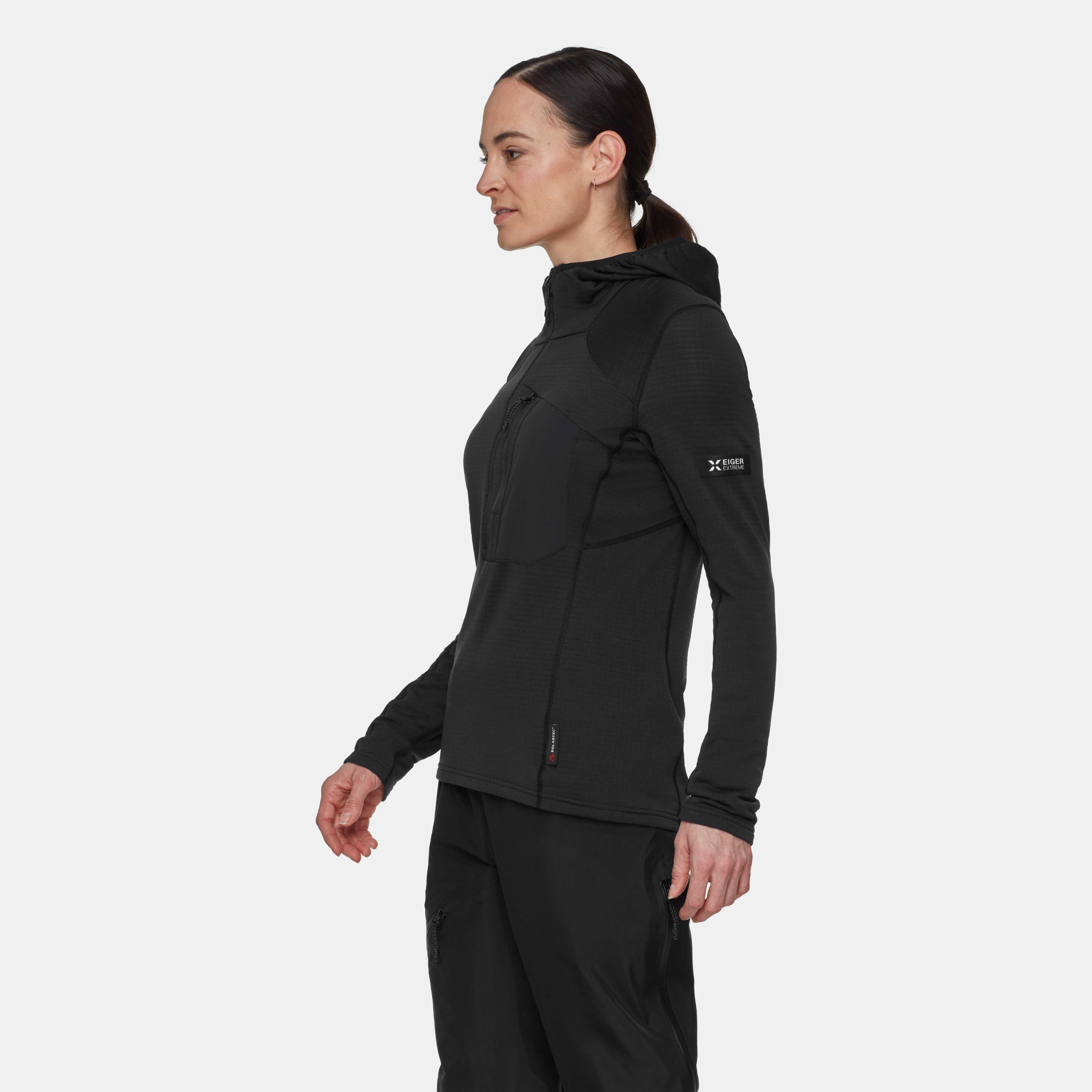 Mammut Eiger Nordwand Advanced FL Half Zip Hoodie Women, black - Black