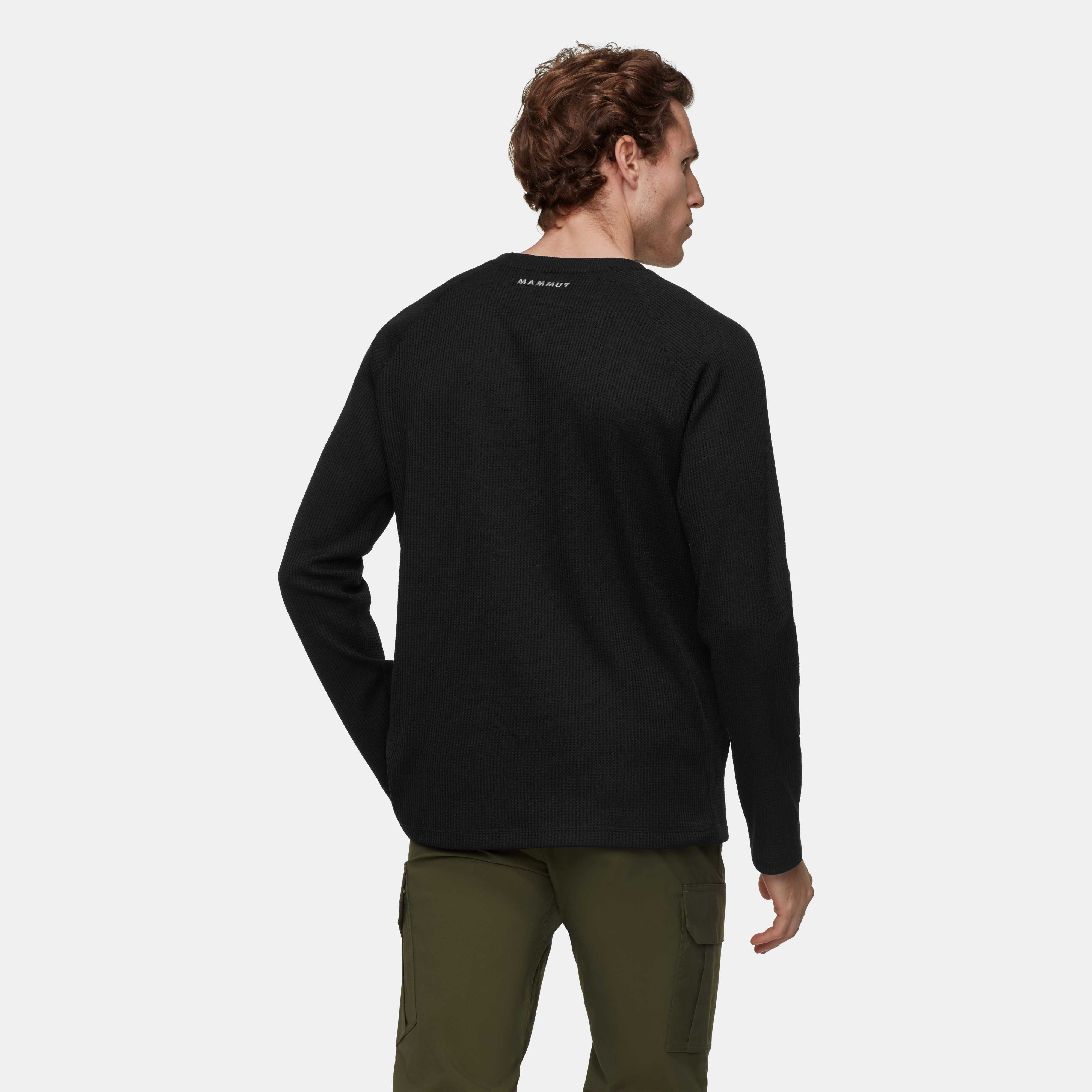 Mammut Waffle Longsleeve AF, black - Black