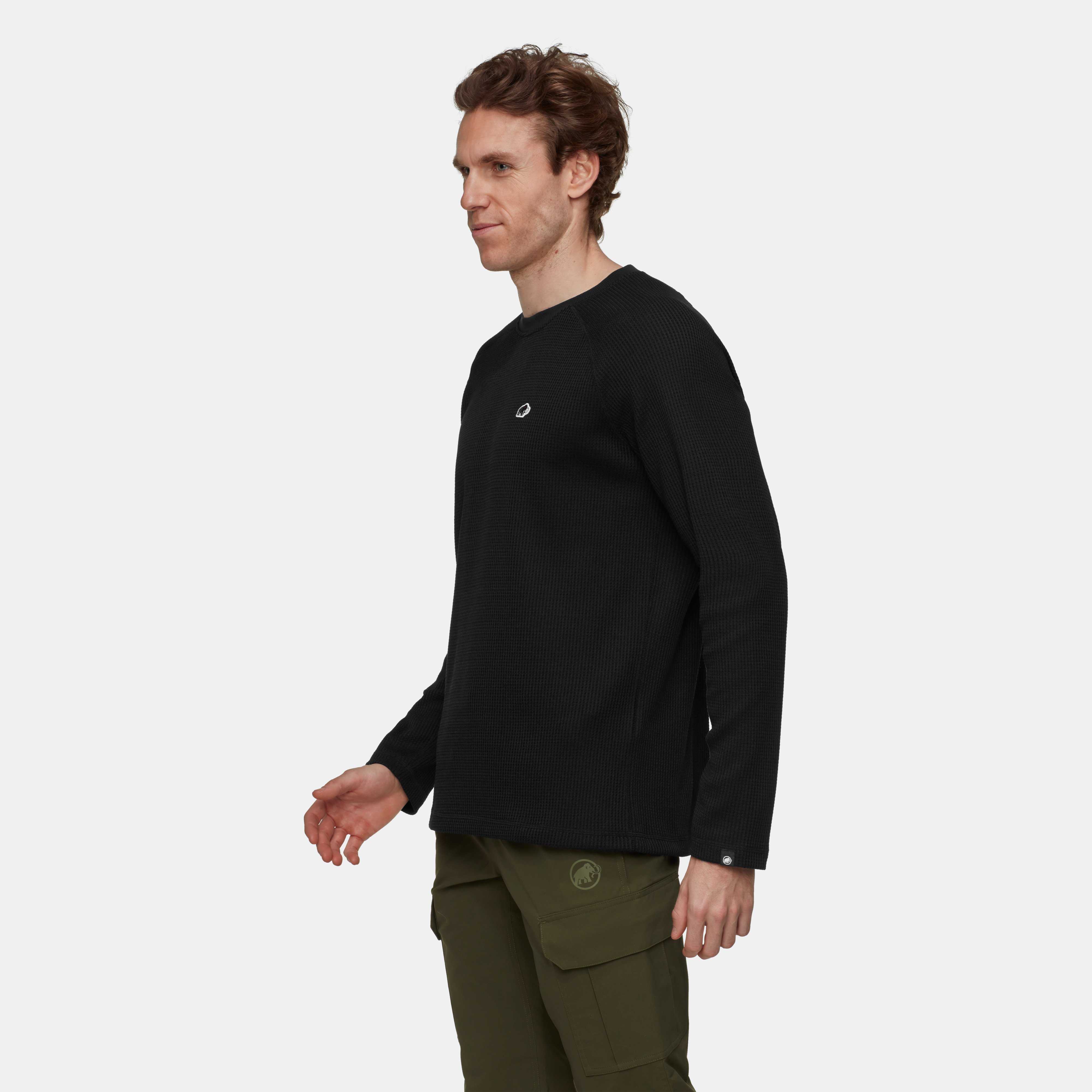 Mammut Waffle Longsleeve, black - Black