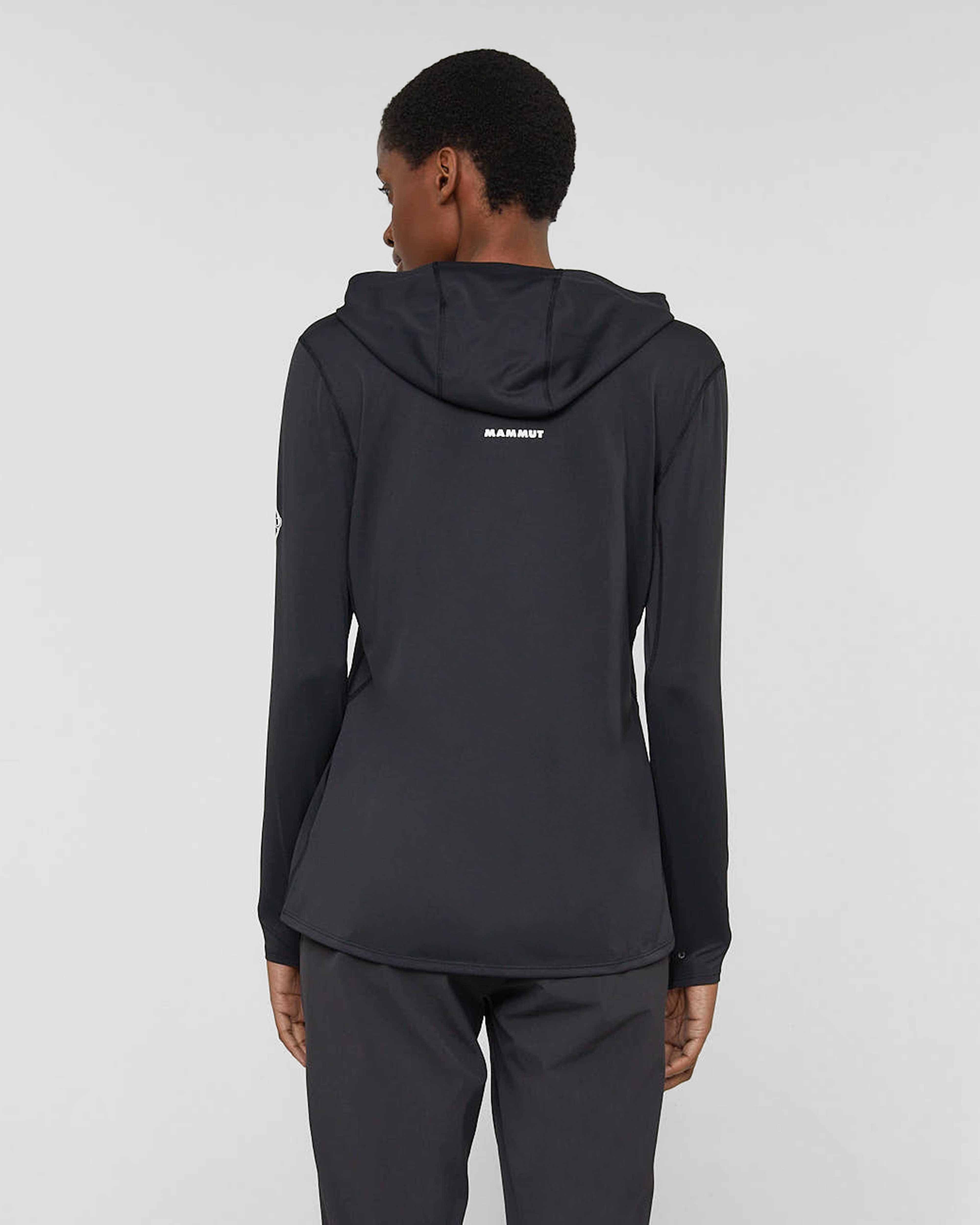 Mammut Selun FL Sun Hoody Women, black - Black - Model back view