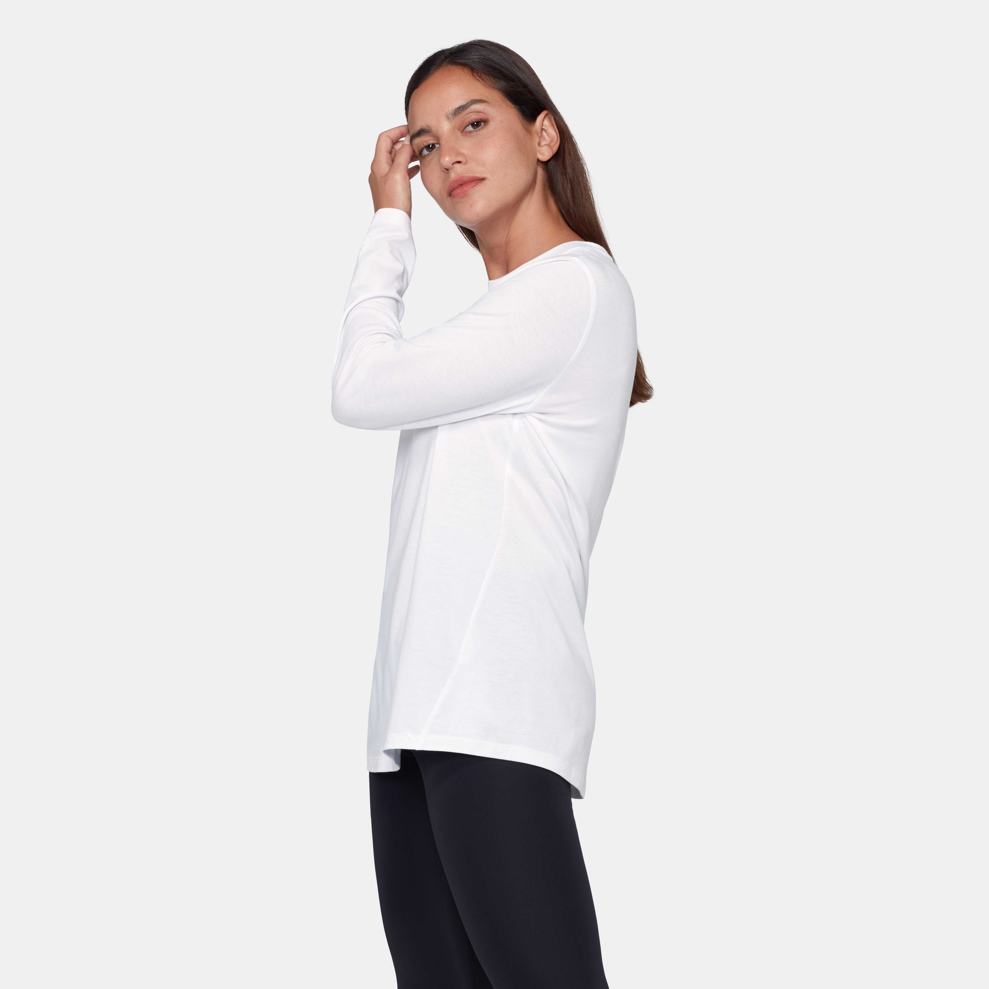 Mammut Mountain Longsleeve T-Shirt Women Bluemlisalphorn, white - White