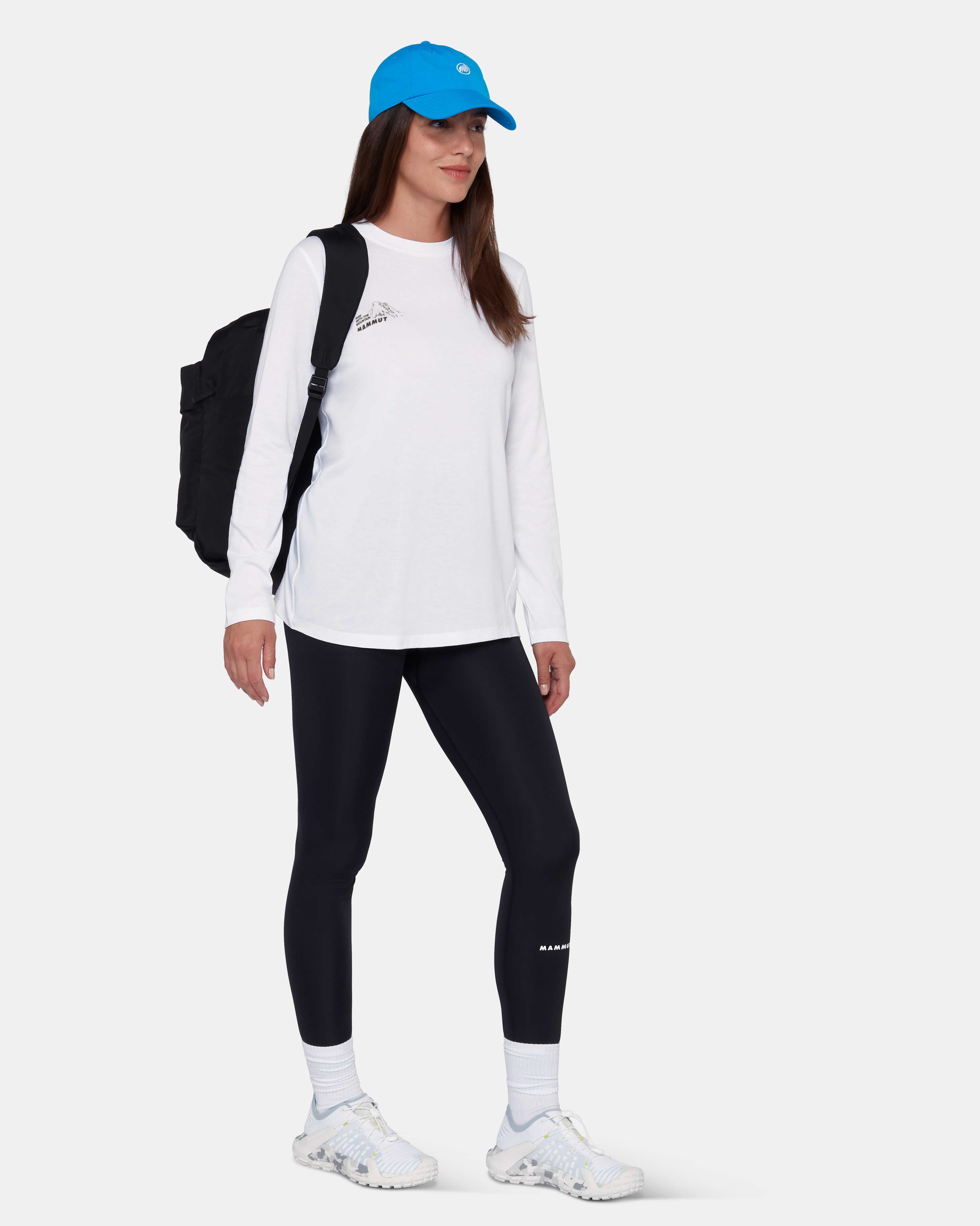 Mammut Mountain Longsleeve T-Shirt Women Bluemlisalphorn, white - White