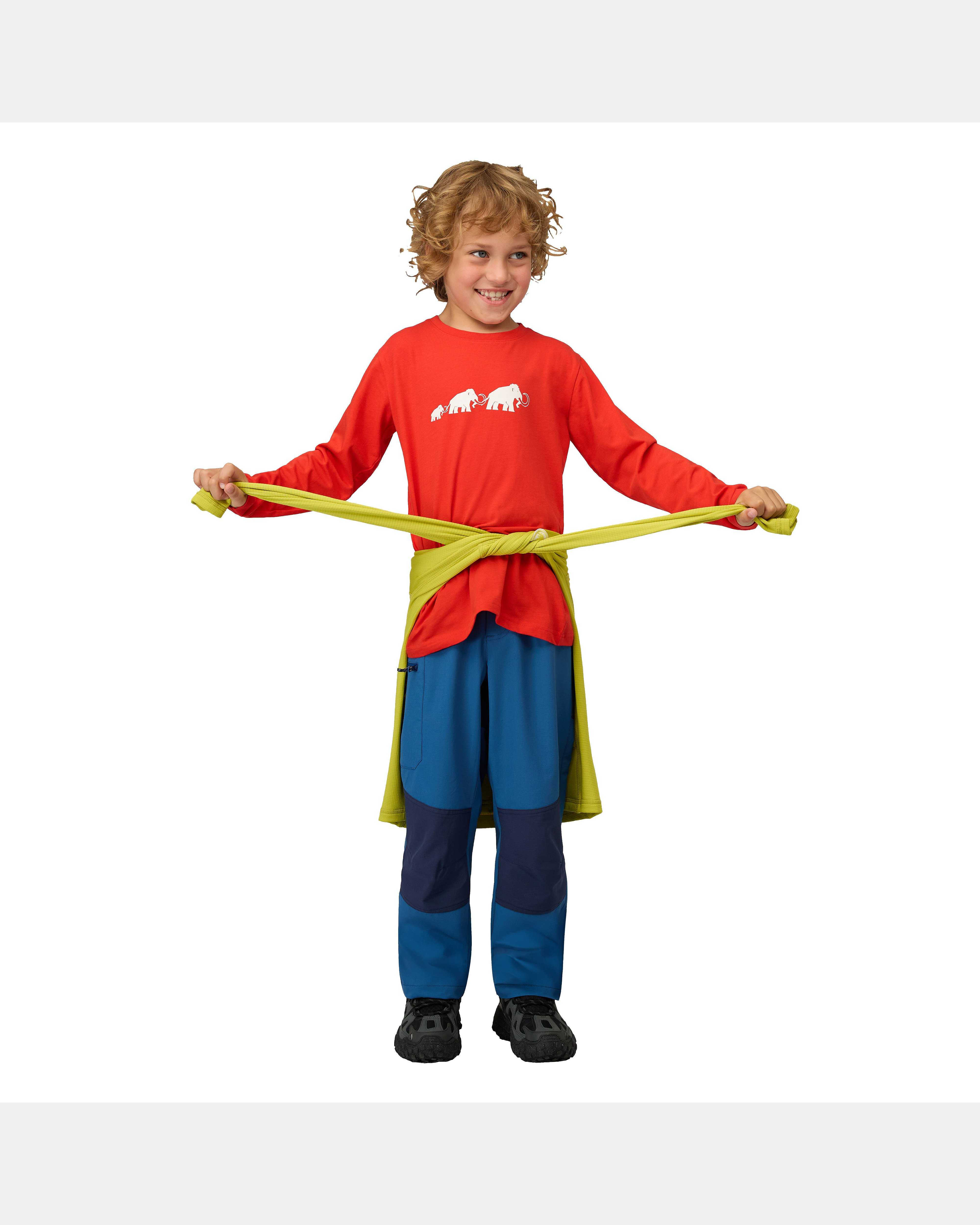 Mammut Mammut Core Longsleeve Kids Logo, mammut red - Mammut red