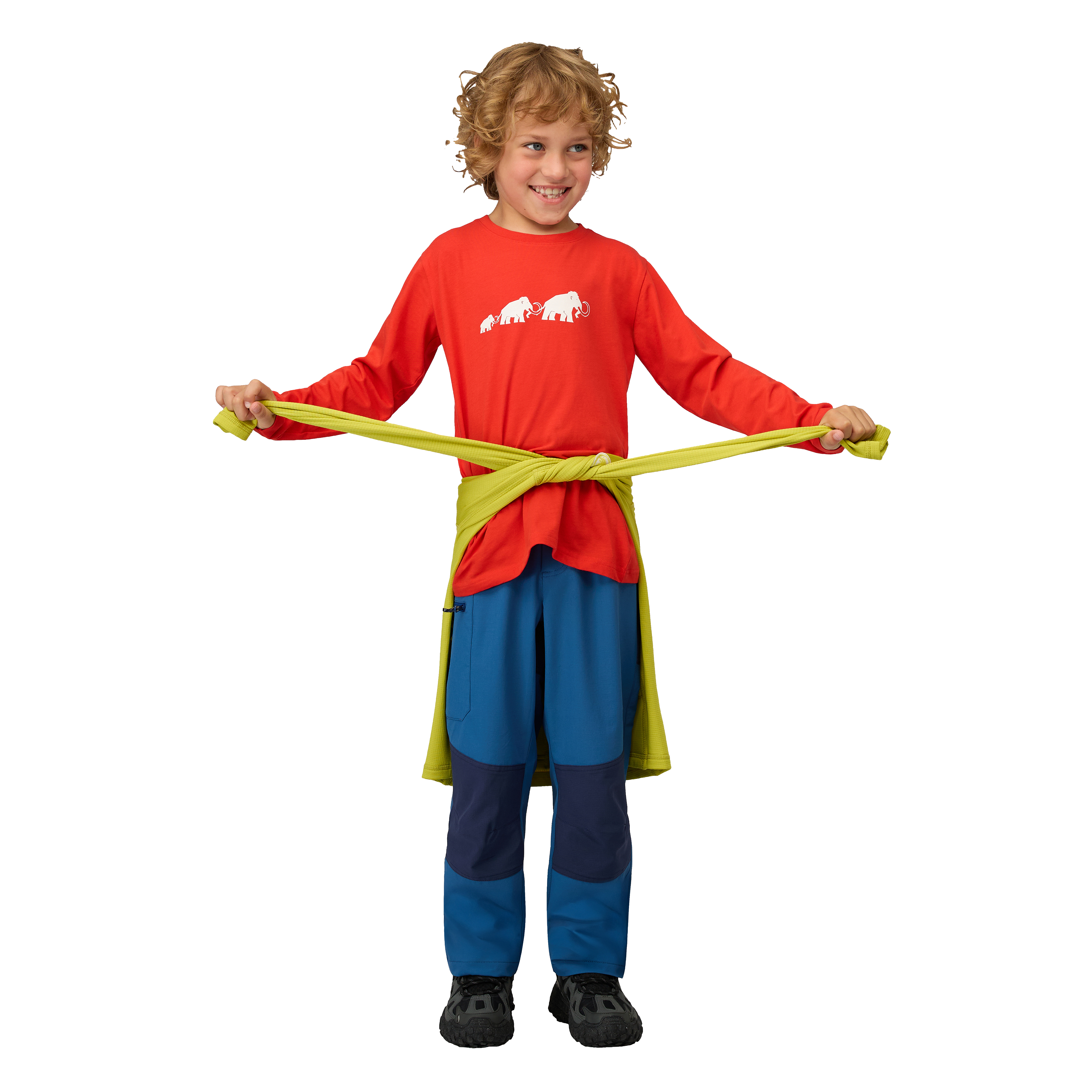 Mammut Mammut Core Longsleeve Kids Logo, mammut red - Mammut red