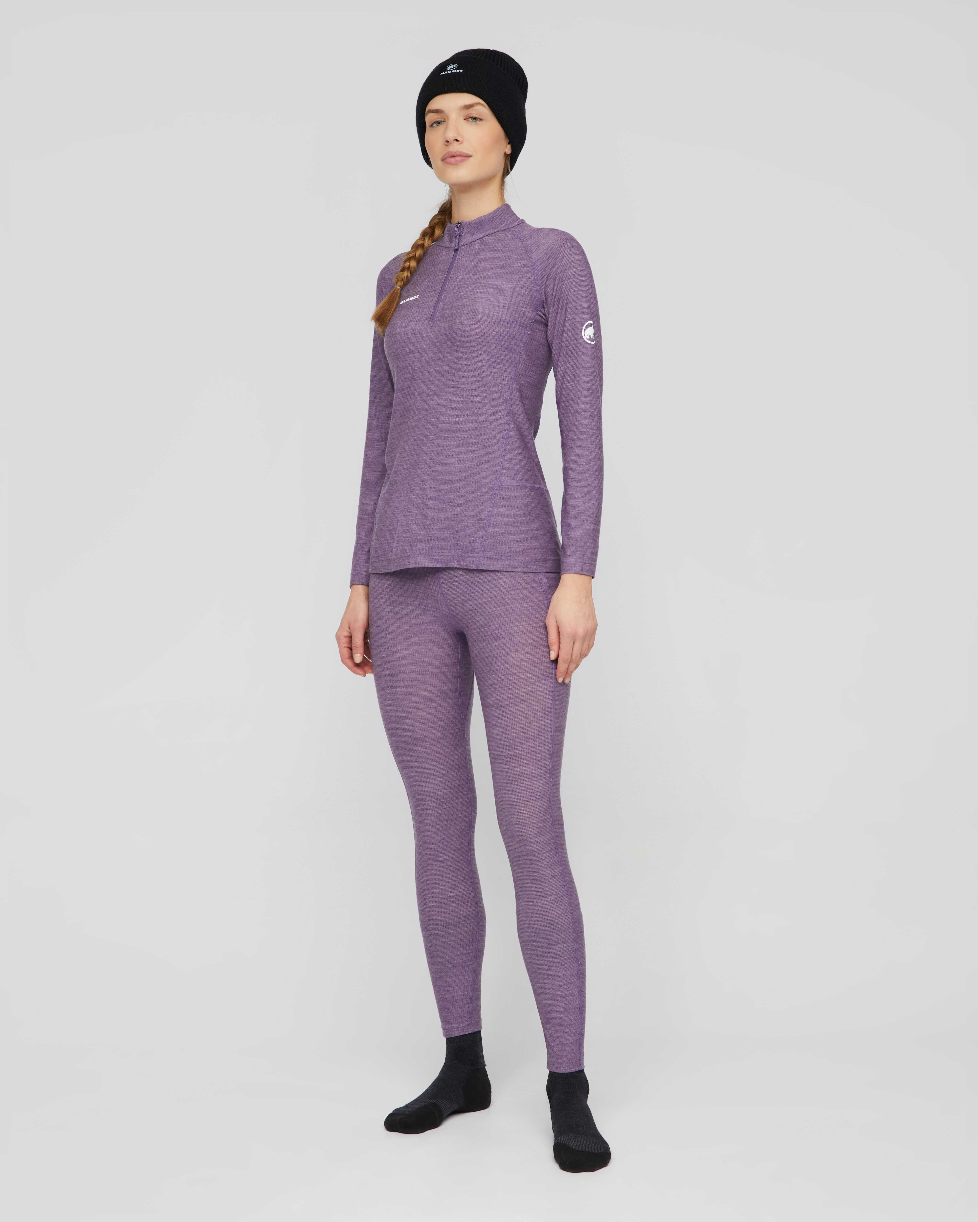 Mammut Tree Wool Thermal FL Half Zip Longsleeve Women, paloja melange - Paloja melange - Outdoor view